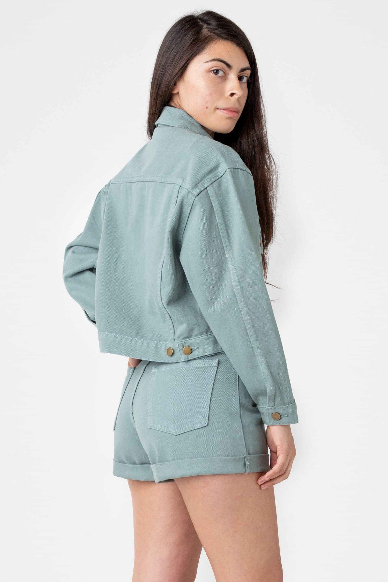 RBDW03GD - Garment Dye Cropped Bull Denim Jacket - Image 3