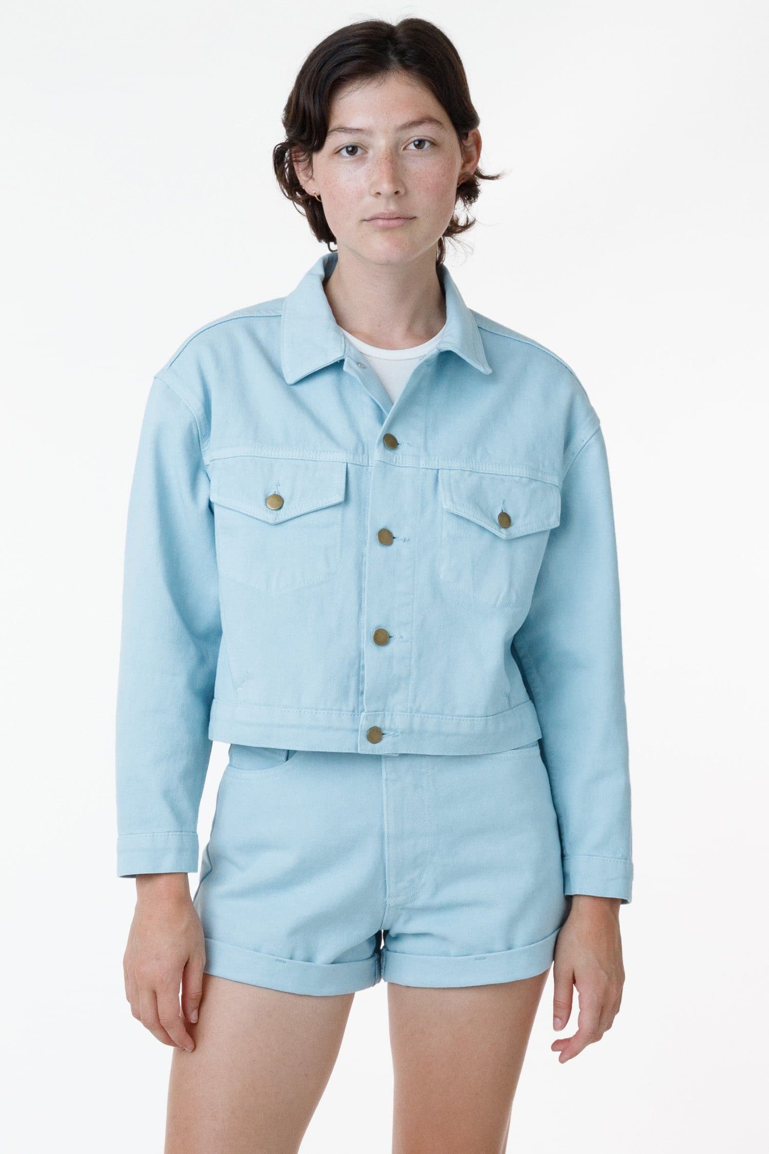 RBDW03GD - Garment Dye Cropped Bull Denim Jacket (Limited Edition) - Image 7