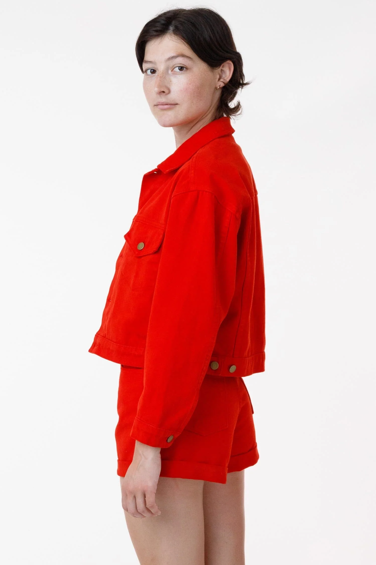 RBDW03GD - Garment Dye Cropped Bull Denim Jacket (Limited Edition) - Image 8