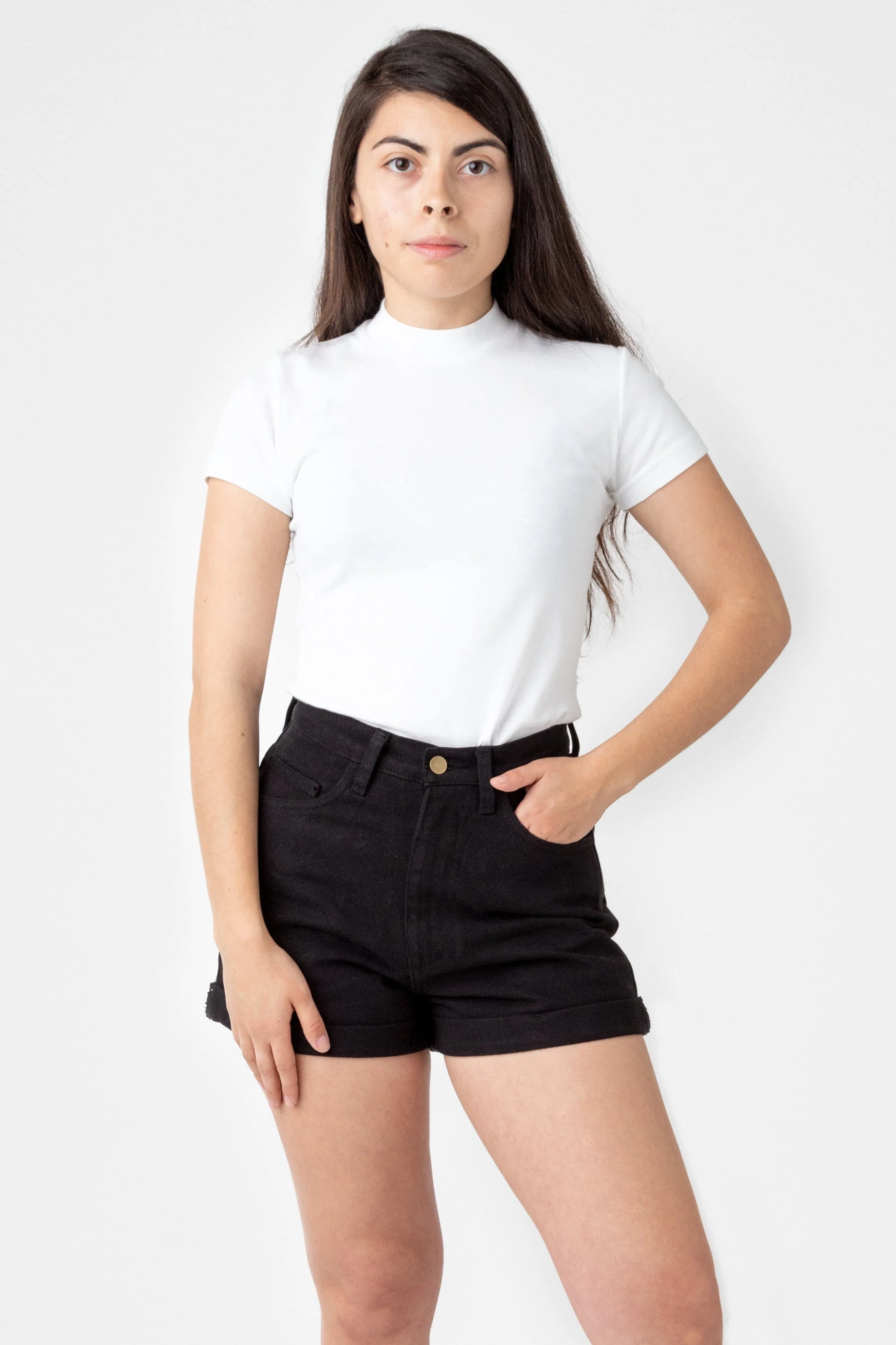 RBDW05GD - Bull Denim Garment Dye Cuff Short - Image 4