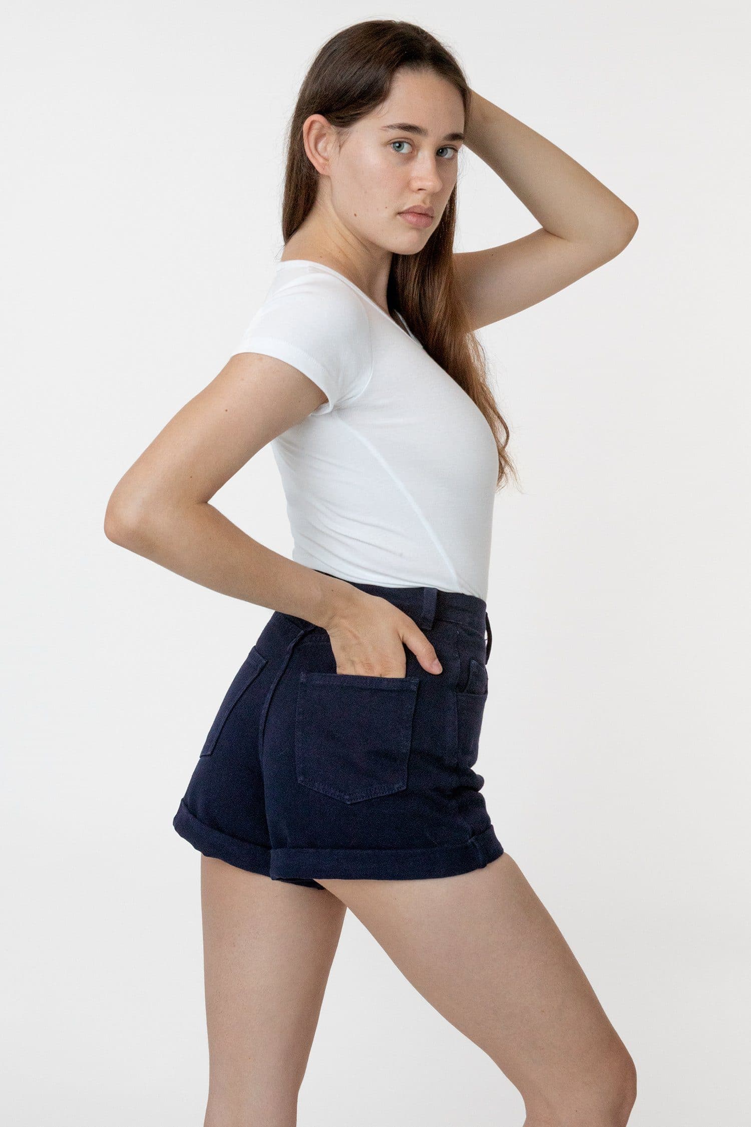 RBDW05GD - Bull Denim Garment Dye Cuff Short (Summer Color Edition) - Image 3