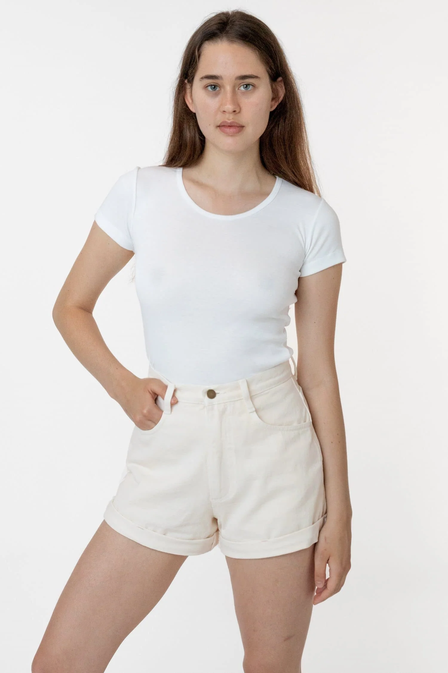 RBDW05GD - Bull Denim Garment Dye Cuff Short (Summer Color Edition) - Image 4