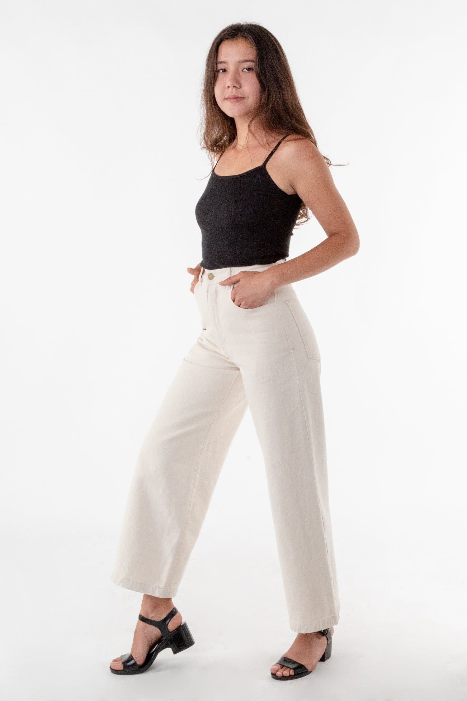 RBDW09GD - High Waisted Wide Leg Jean - Image 2