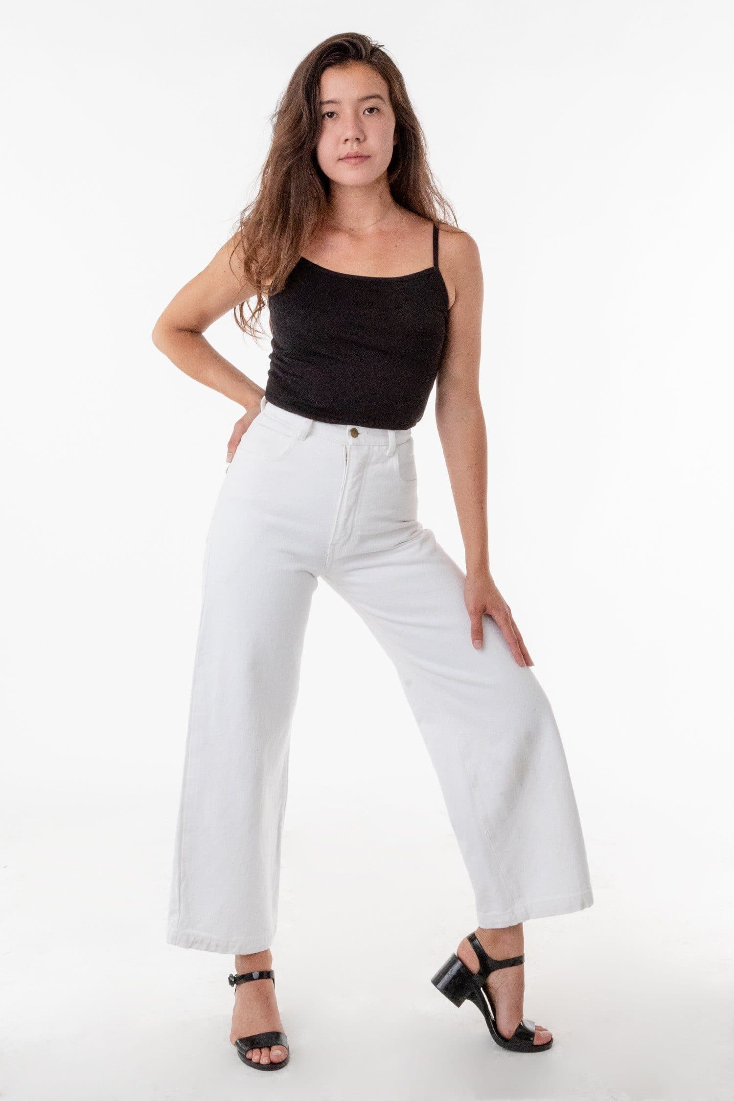 RBDW09GD - High Waisted Wide Leg Jean - Image 5