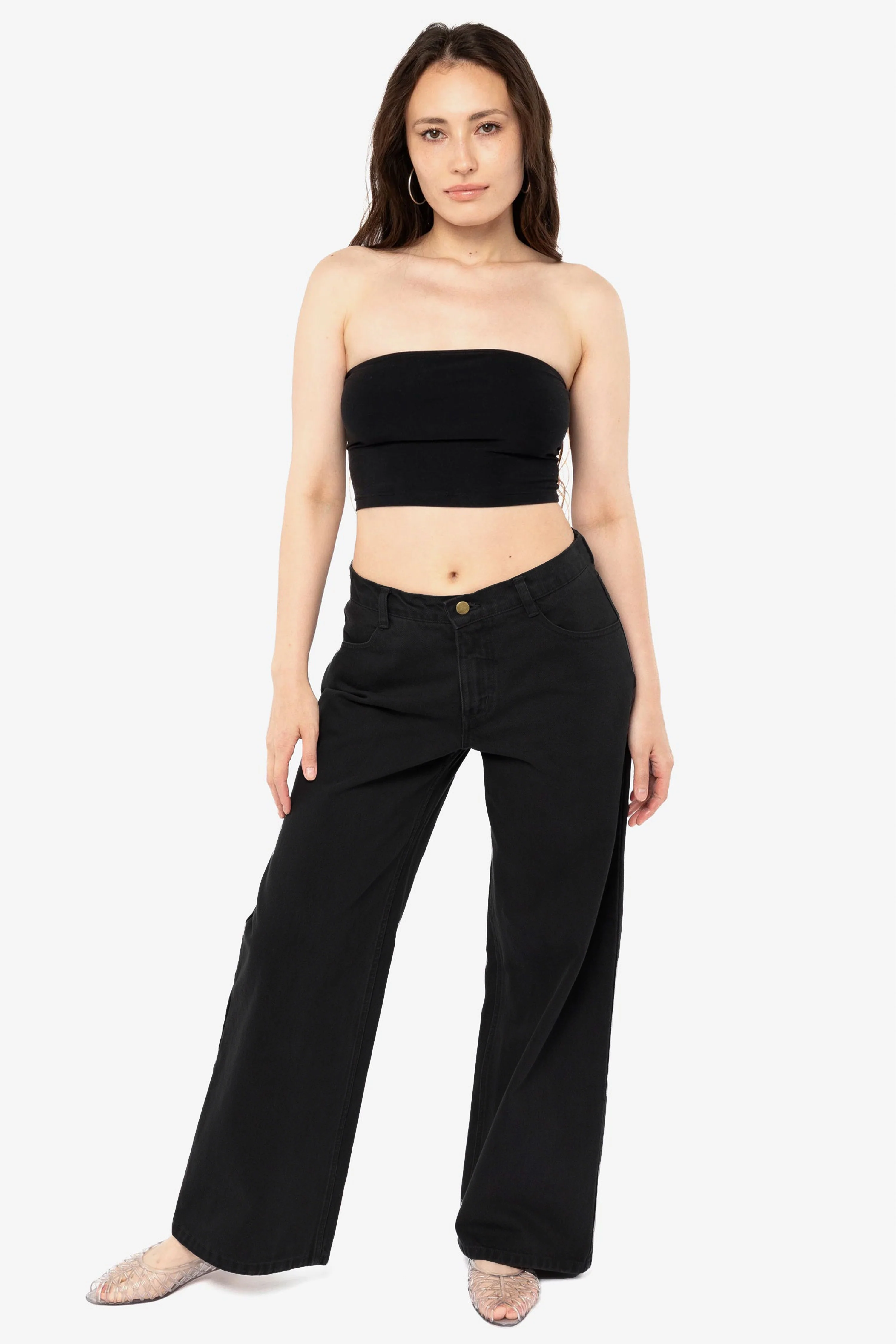 RBDW401GD - 12 oz Bull Denim Mid Rise Wide Leg Jeans - Image 13