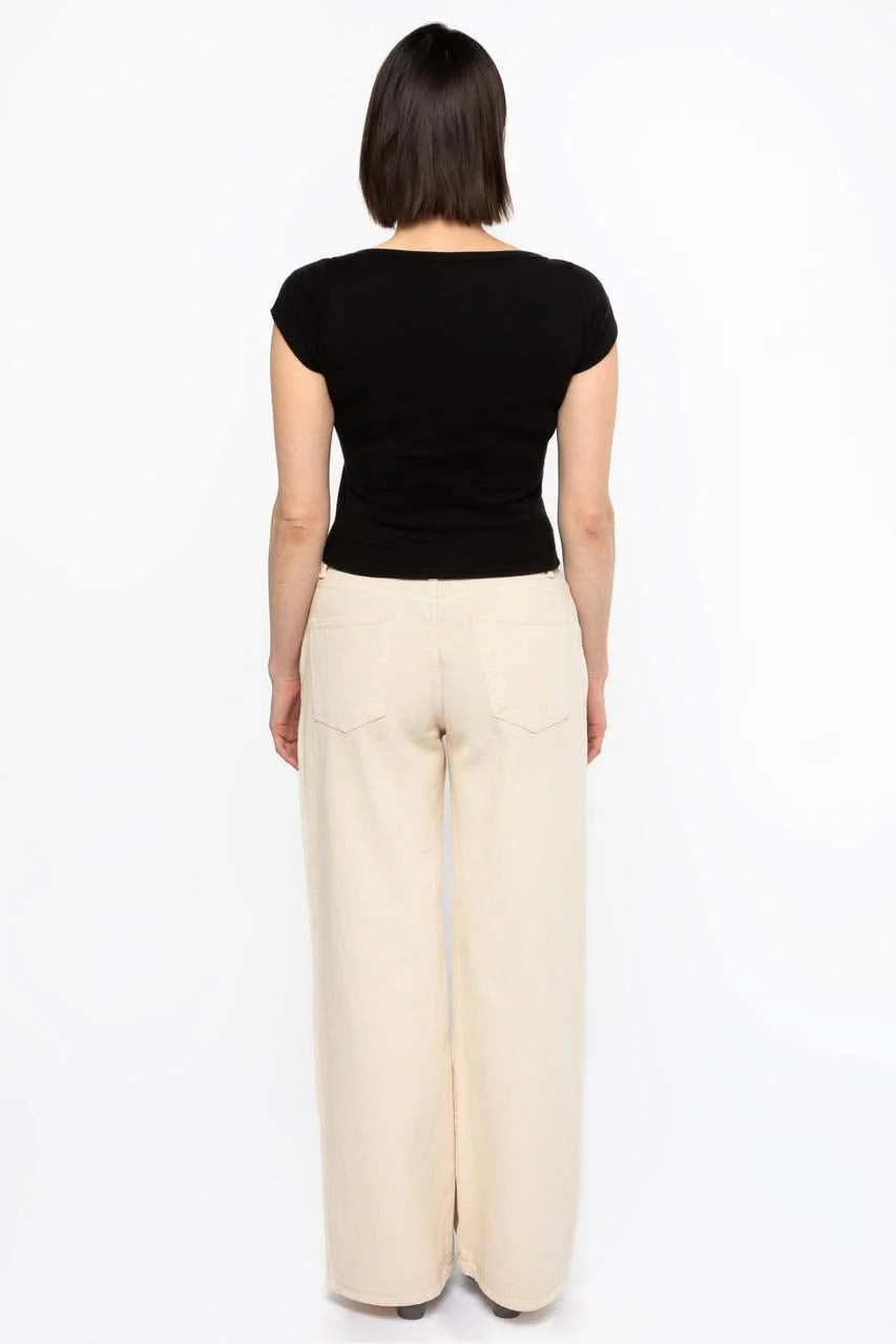 RBDW401GD - 12 oz Bull Denim Mid Rise Wide Leg Jeans - Image 8