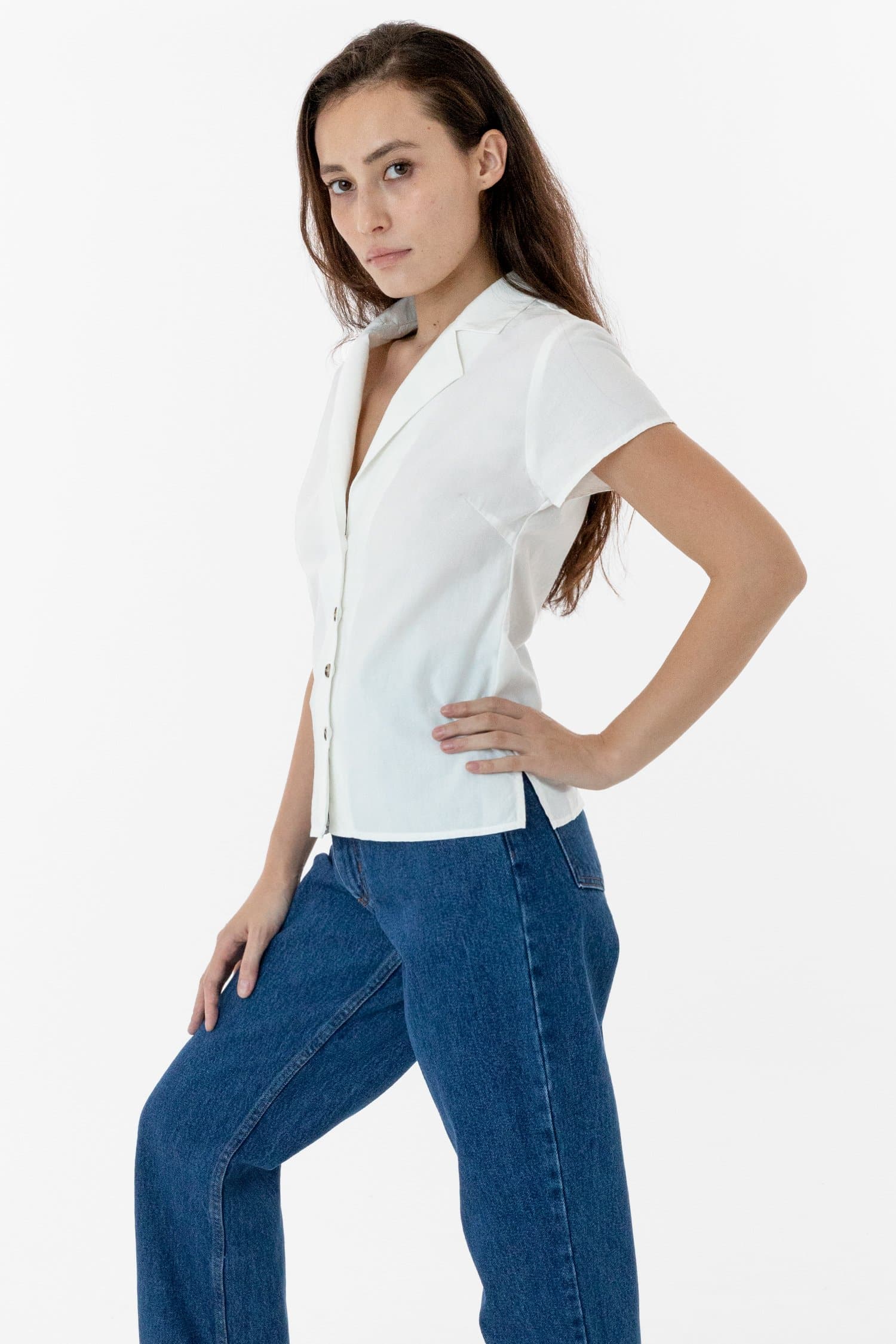 RCP345GD - Slim Fit Camp Collar Shirt - Image 5