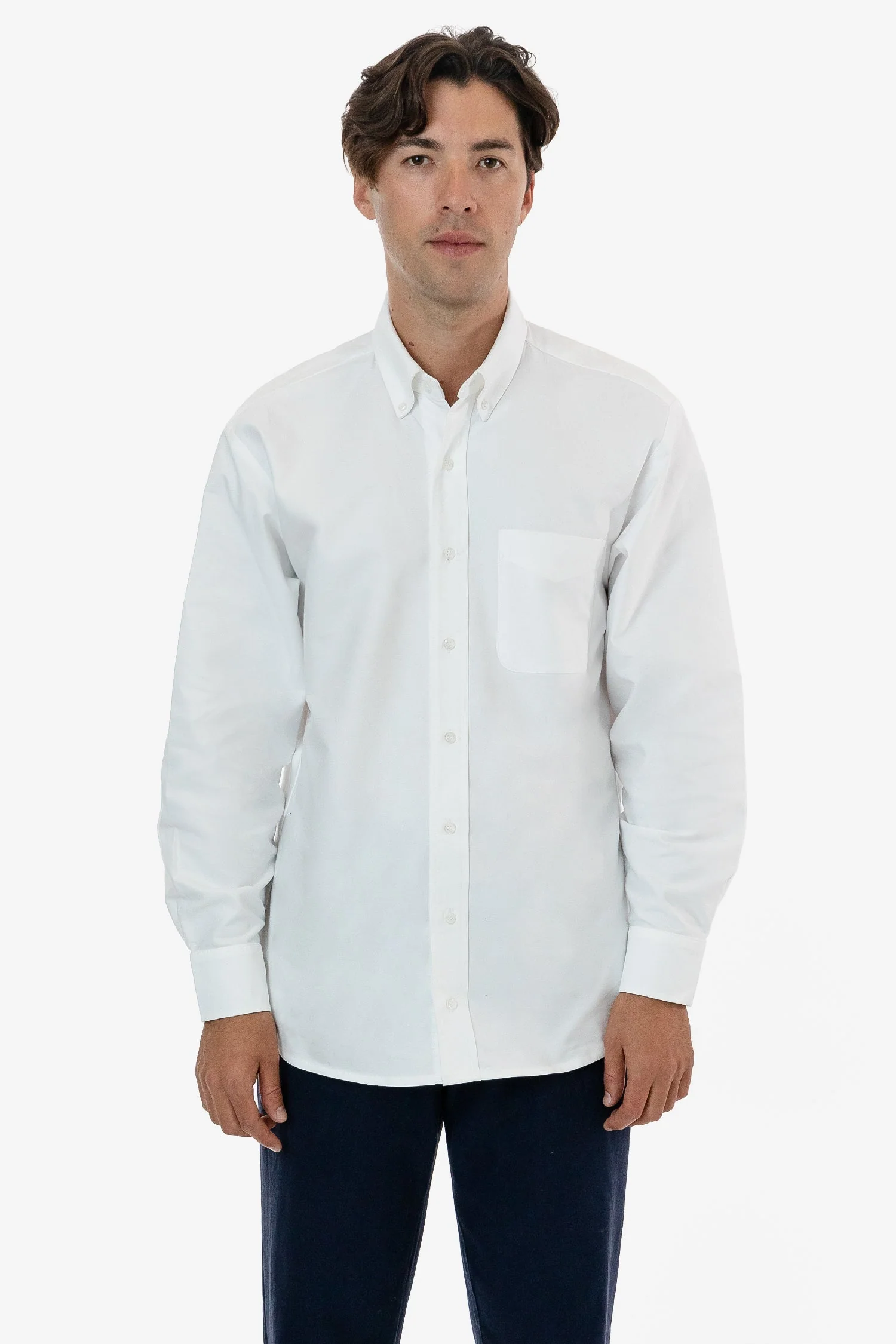 RCP402 - Classic Long Sleeve Oxford Button Down Shirt - Image 3