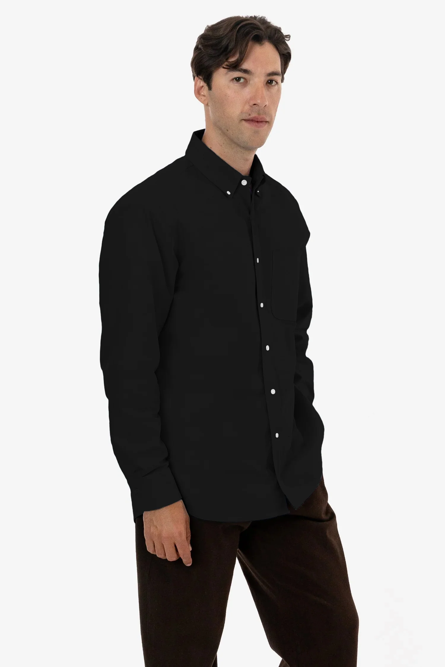 RCP402 - Classic Long Sleeve Oxford Button Down Shirt - Image 6
