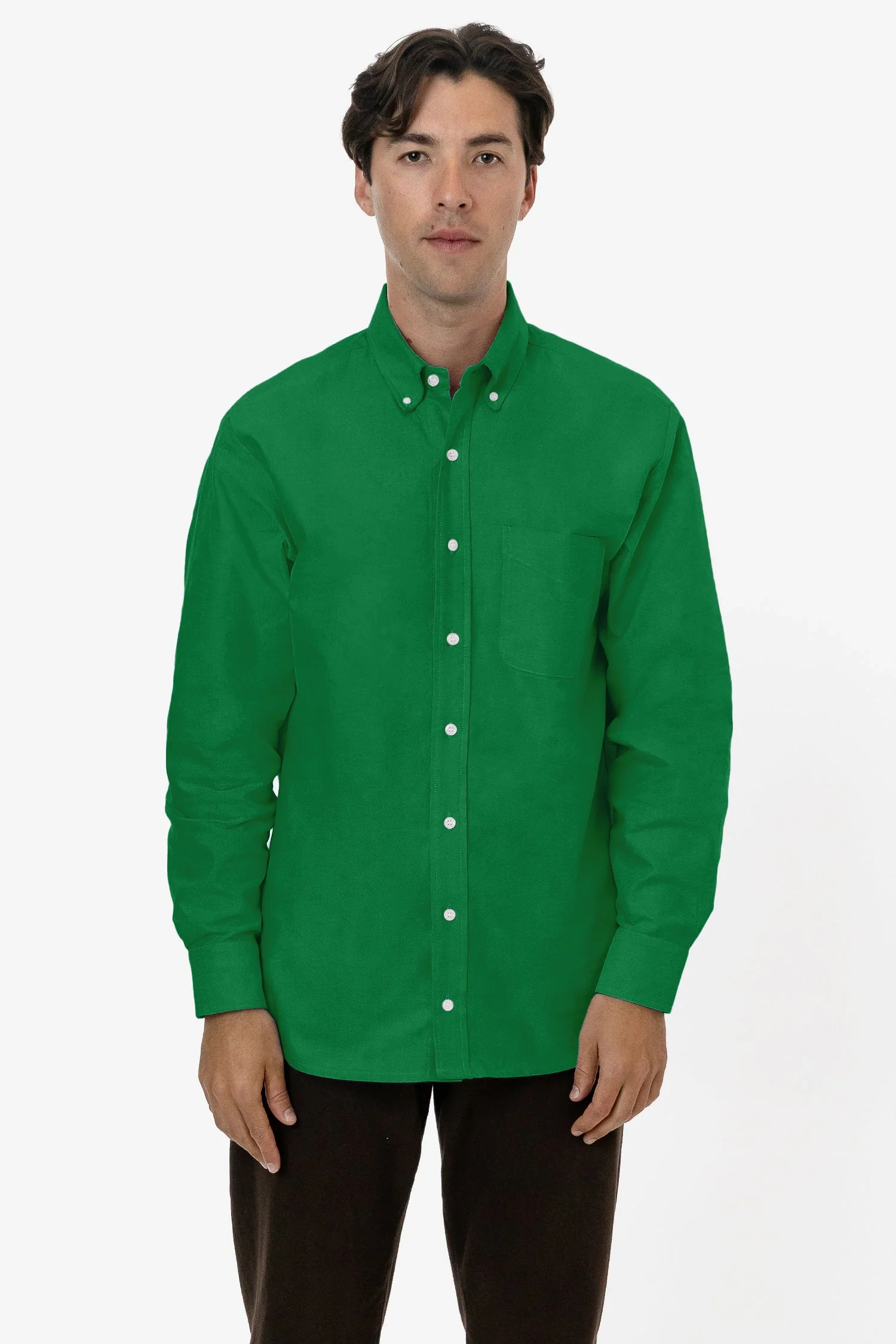 RCP402 - Classic Long Sleeve Oxford Button Down Shirt - Image 7