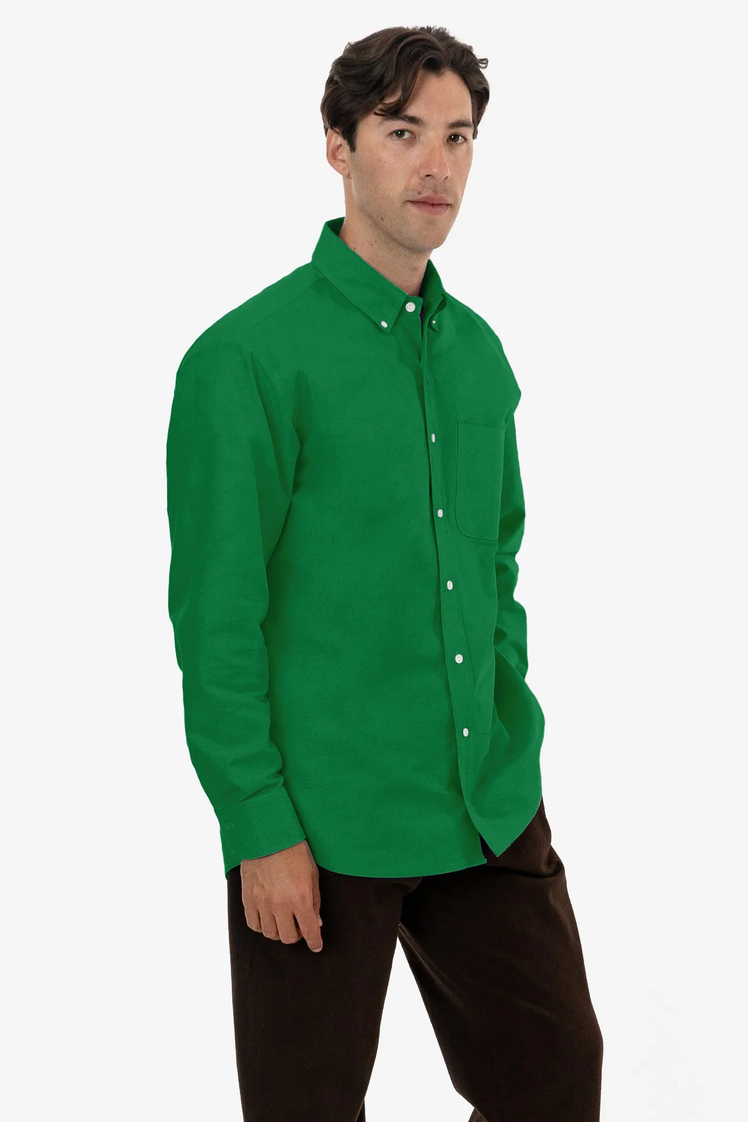 RCP402 - Classic Long Sleeve Oxford Button Down Shirt - Image 8