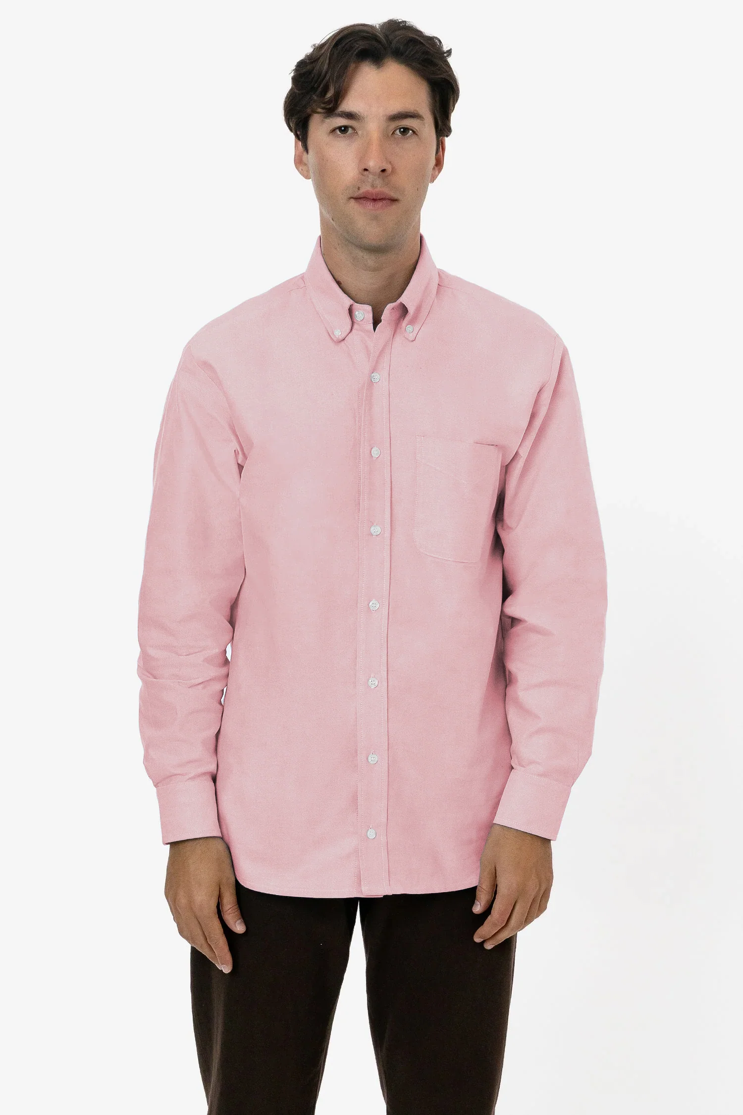 RCP402 - Classic Long Sleeve Oxford Button Down Shirt - Image 9