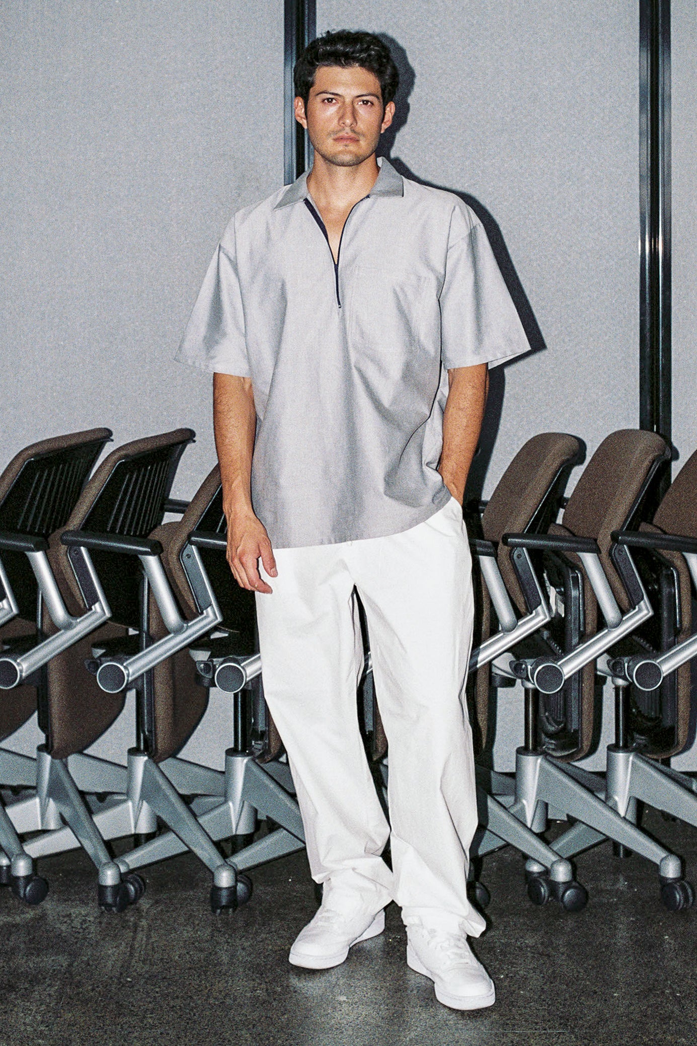 RCP409 - Oxford Zip-Up Work Shirt - Image 12