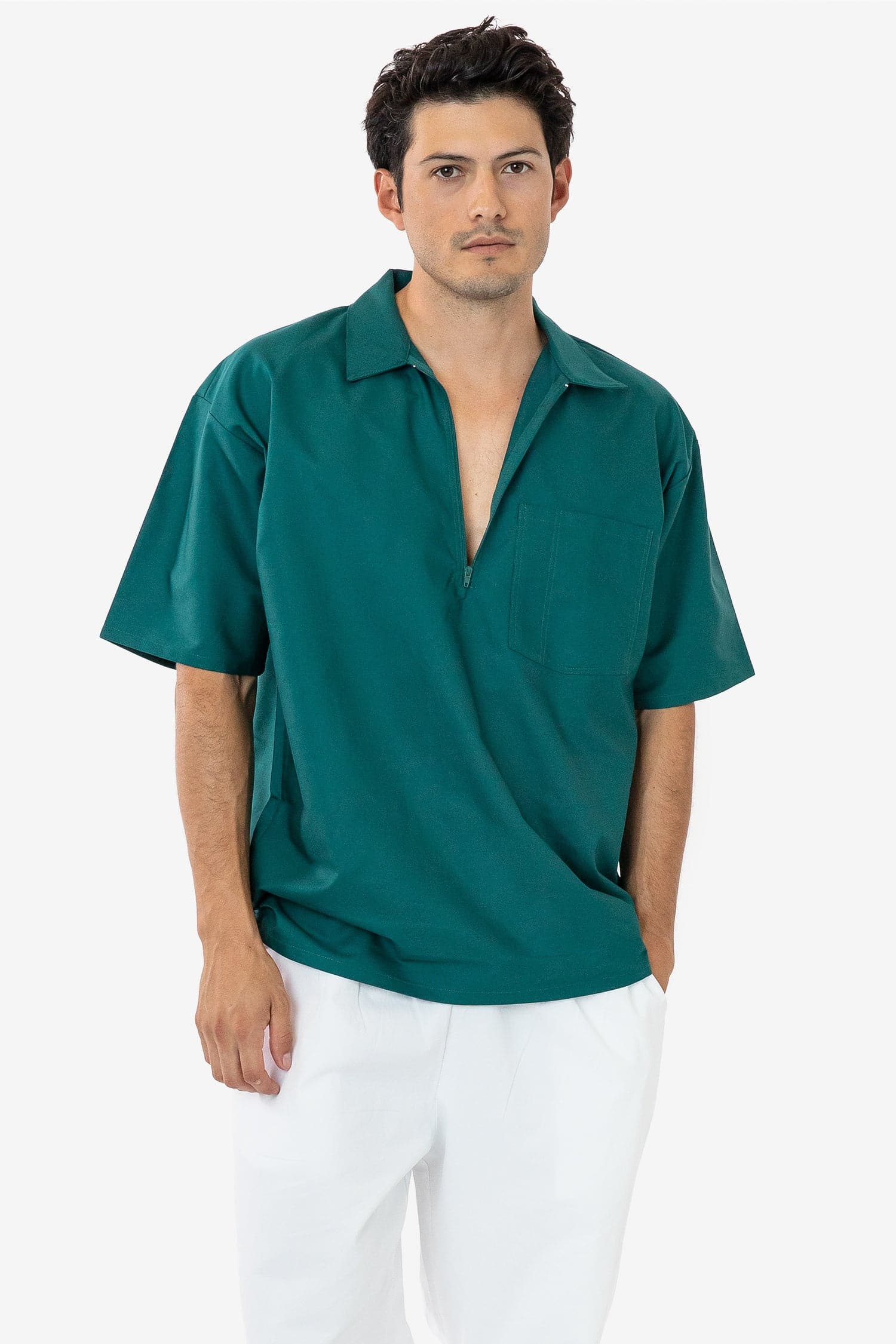 RCP409 - Oxford Zip-Up Work Shirt - Image 8