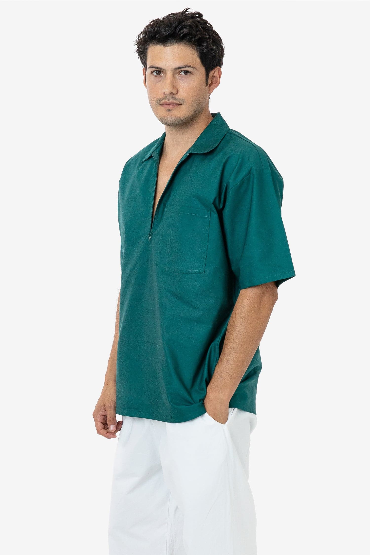 RCP409 - Oxford Zip-Up Work Shirt - Image 9