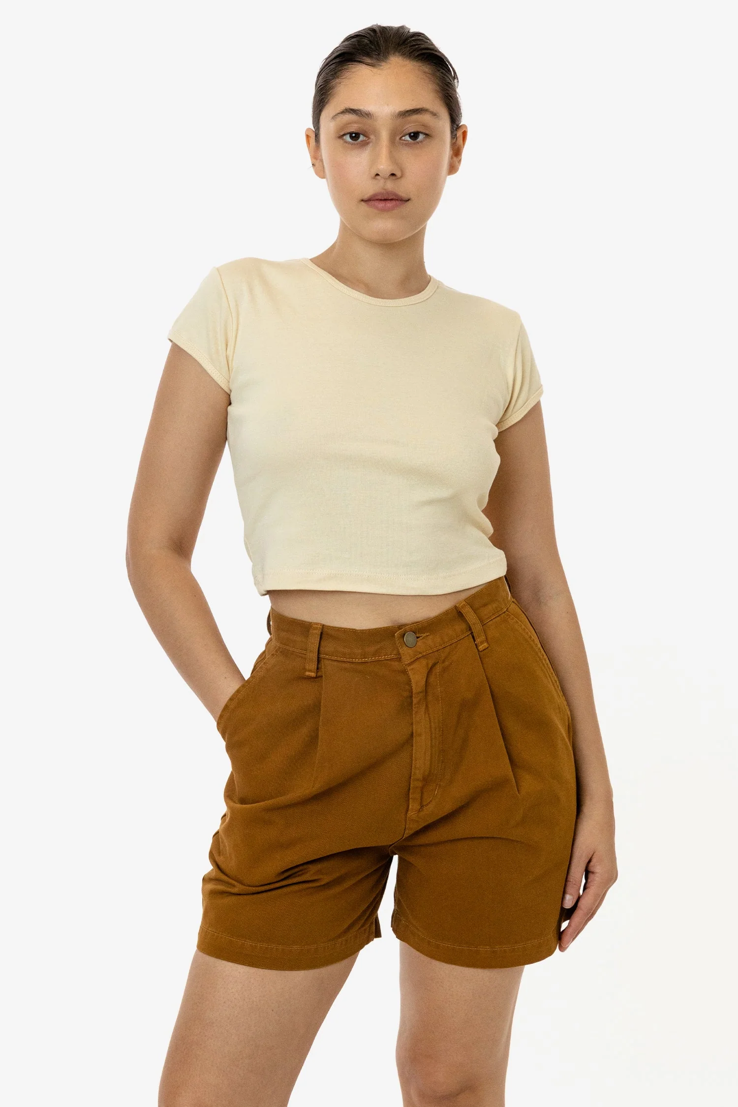 RCT372 - Cotton Twill Pleated Short - Image 12