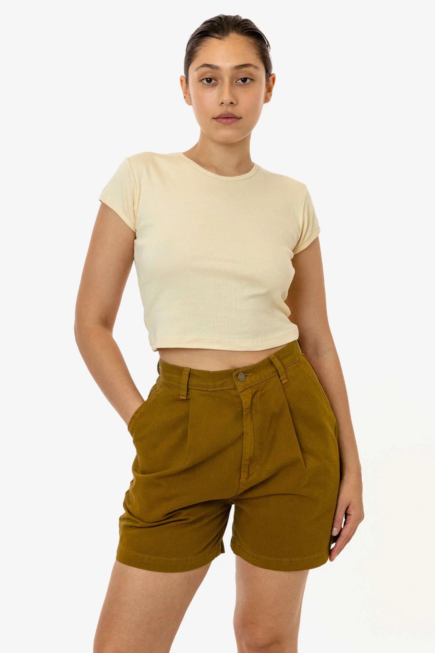 RCT372 - Cotton Twill Pleated Short - Image 14