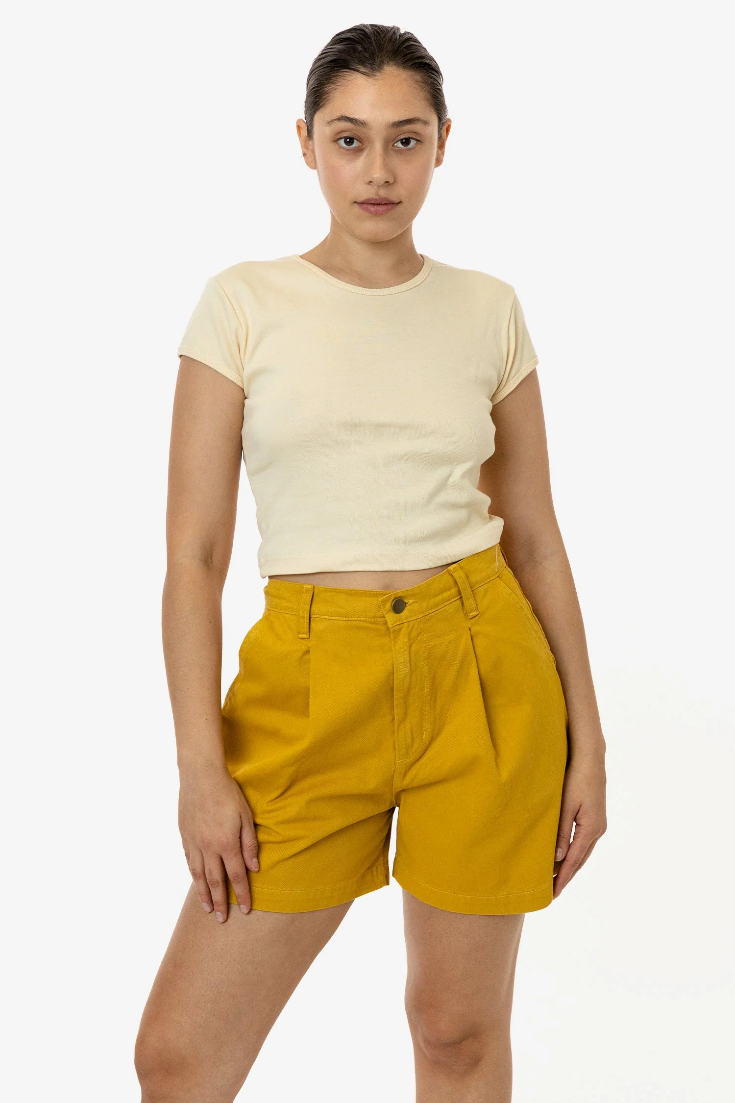 RCT372 - Cotton Twill Pleated Short - Image 4