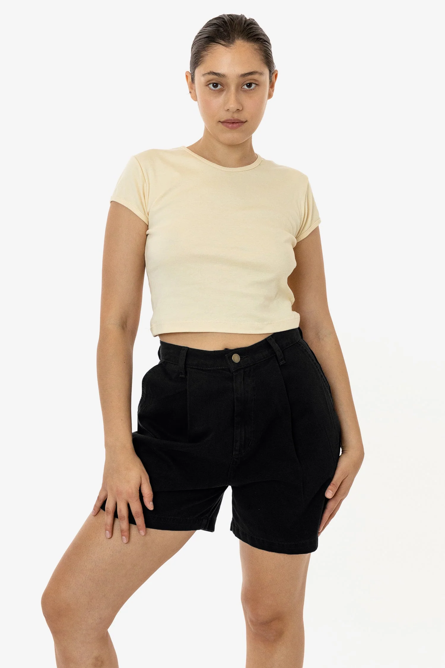RCT372 - Cotton Twill Pleated Short - Image 5