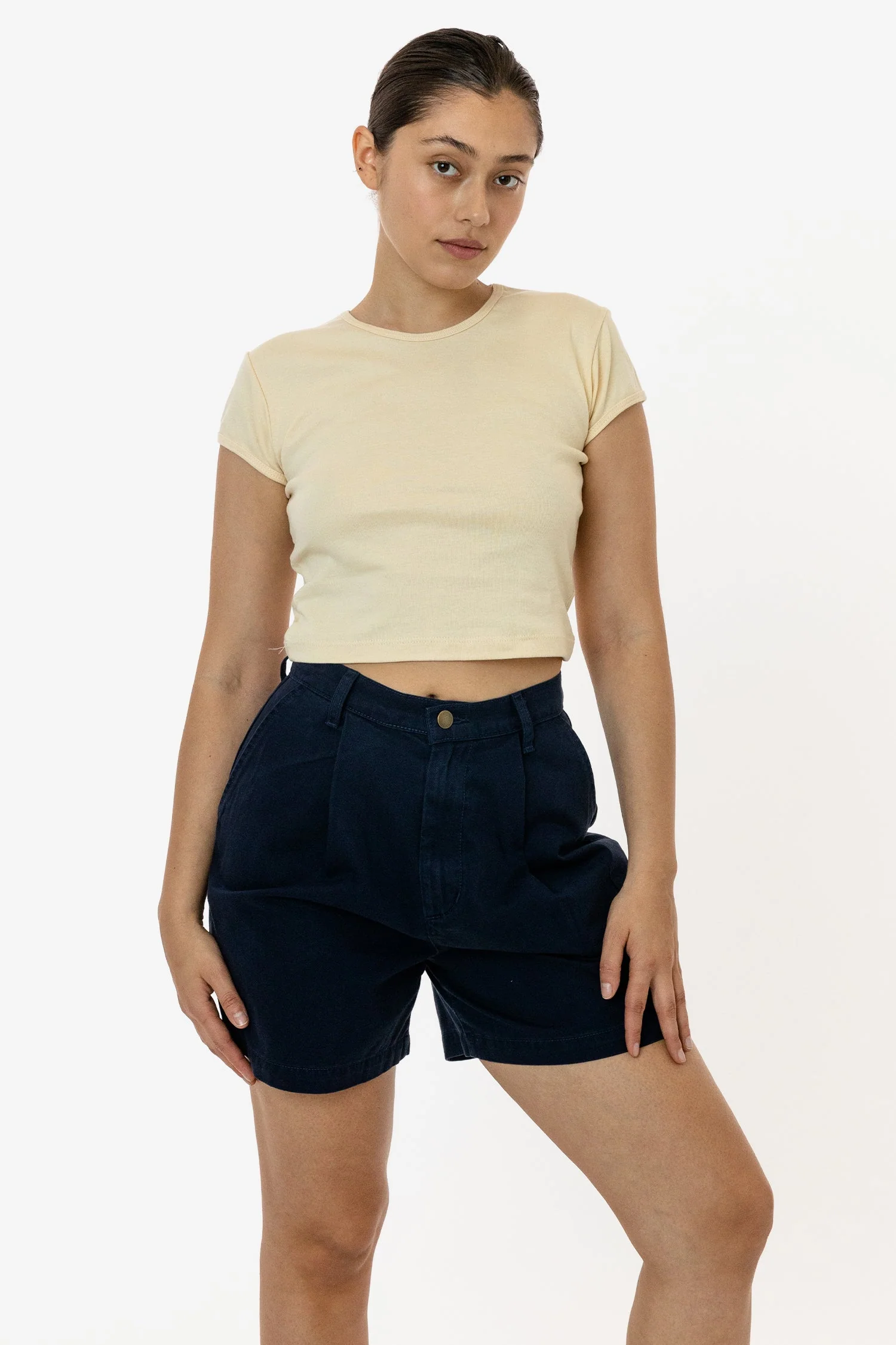 RCT372 - Cotton Twill Pleated Short - Image 7