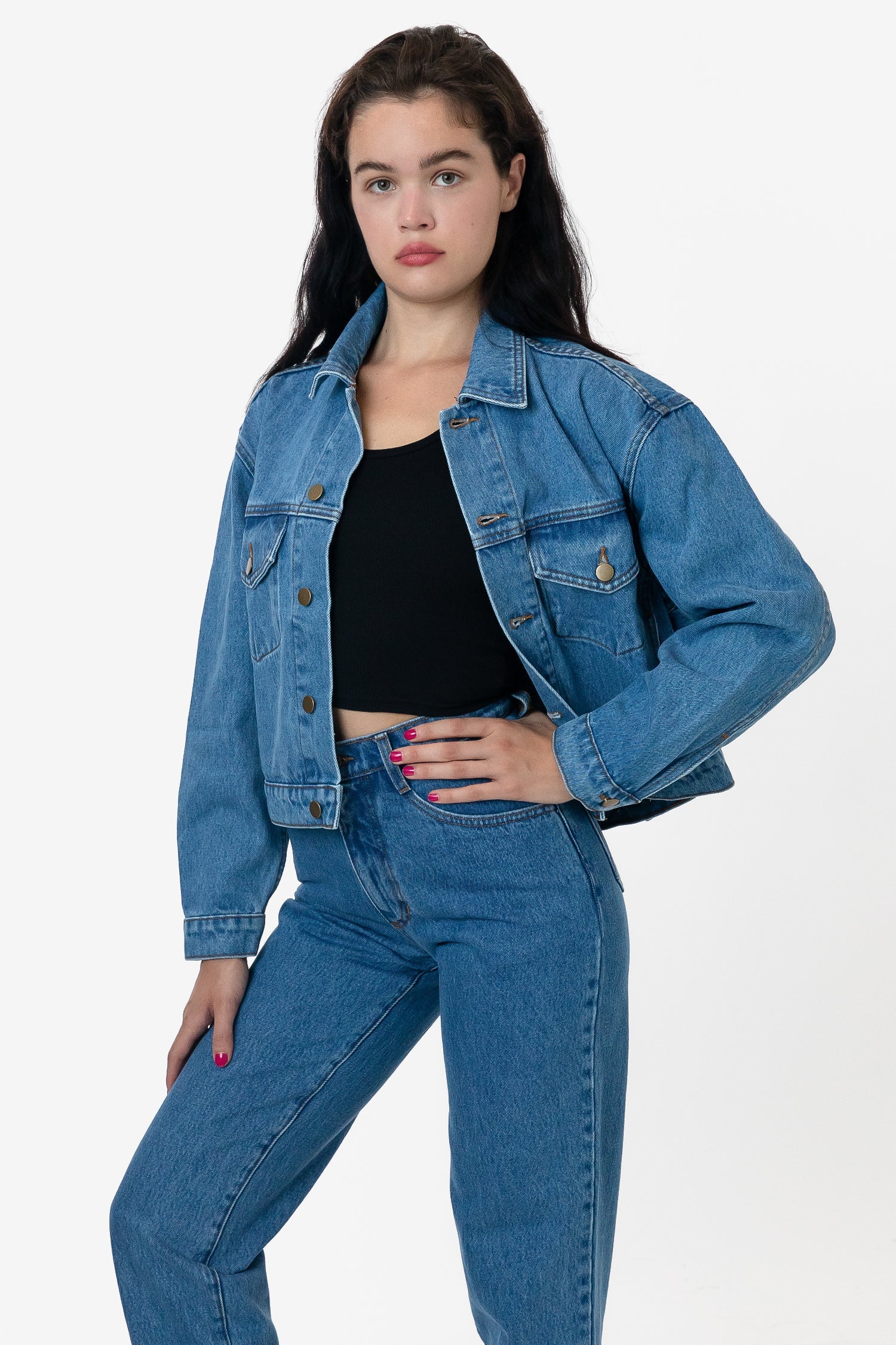 RDNW03 - Denim Cropped Jacket - Image 5