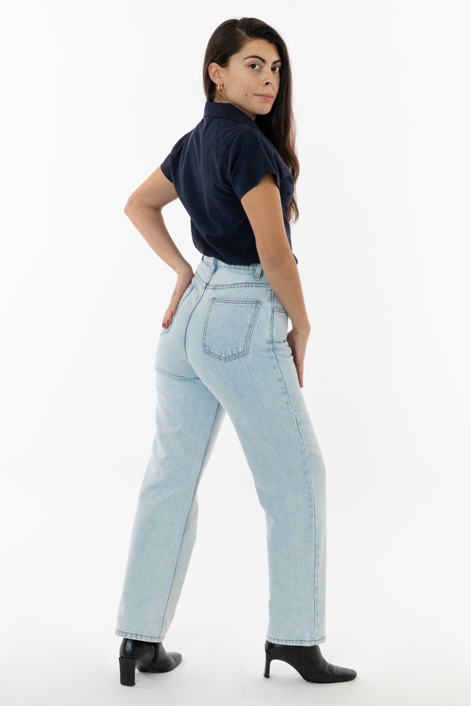 RDNW08 - Straight Leg High Waisted Jean - Image 3