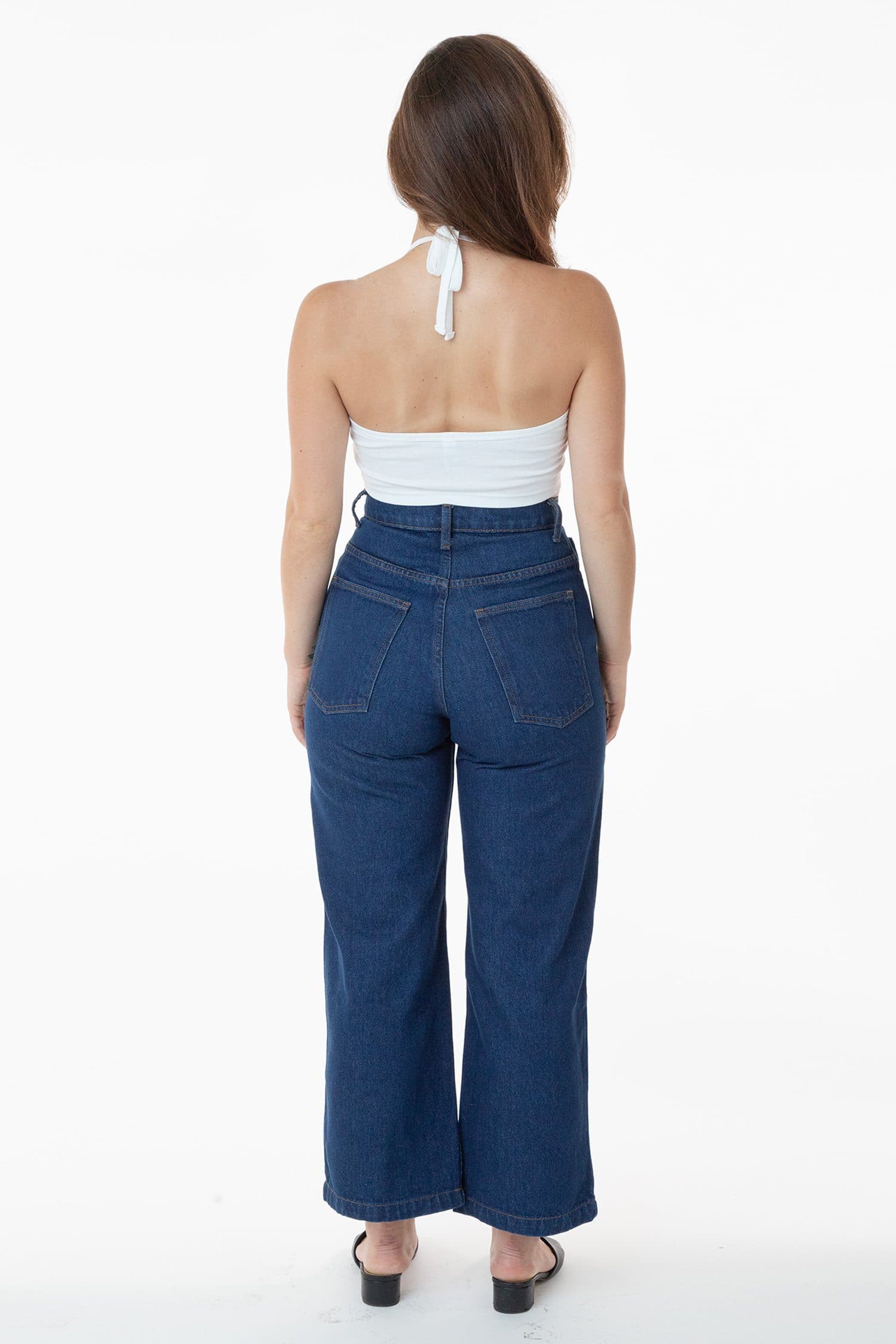 RDNW09 - High Waisted Wide Leg Denim Jean - Image 3