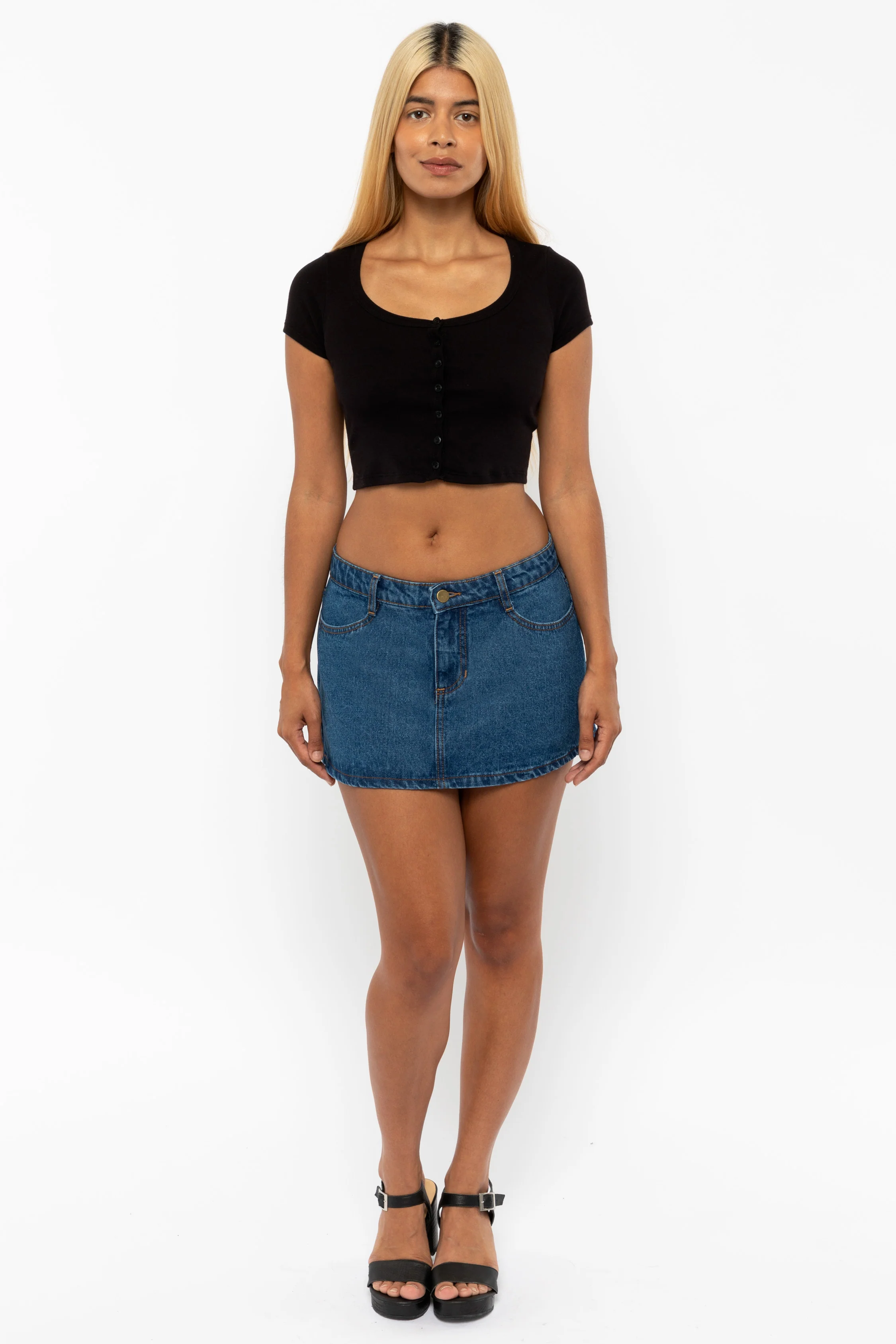 RDNW30 - Denim Micro Mini Skirt - Image 12