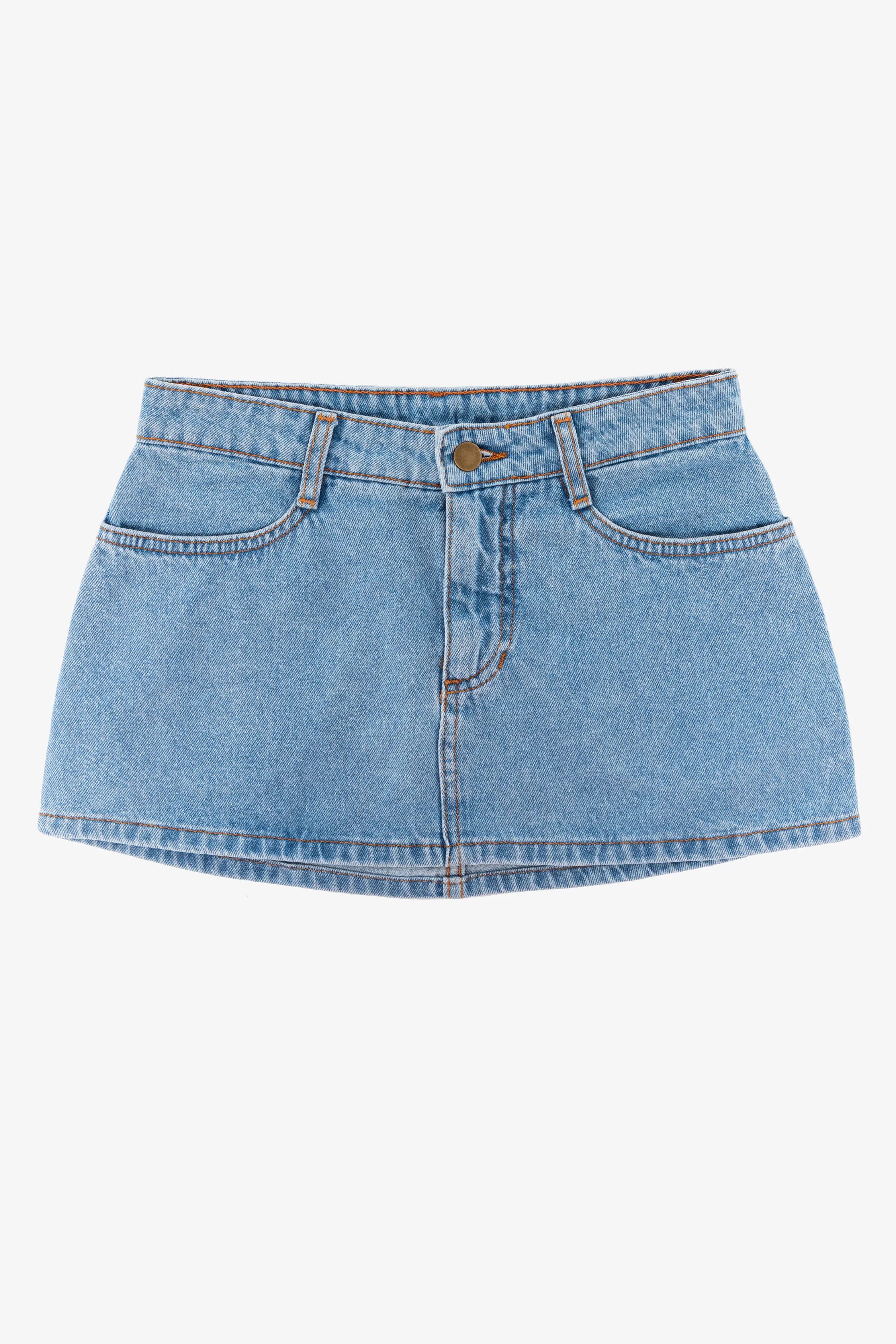 RDNW30 - Denim Micro Mini Skirt - Image 32