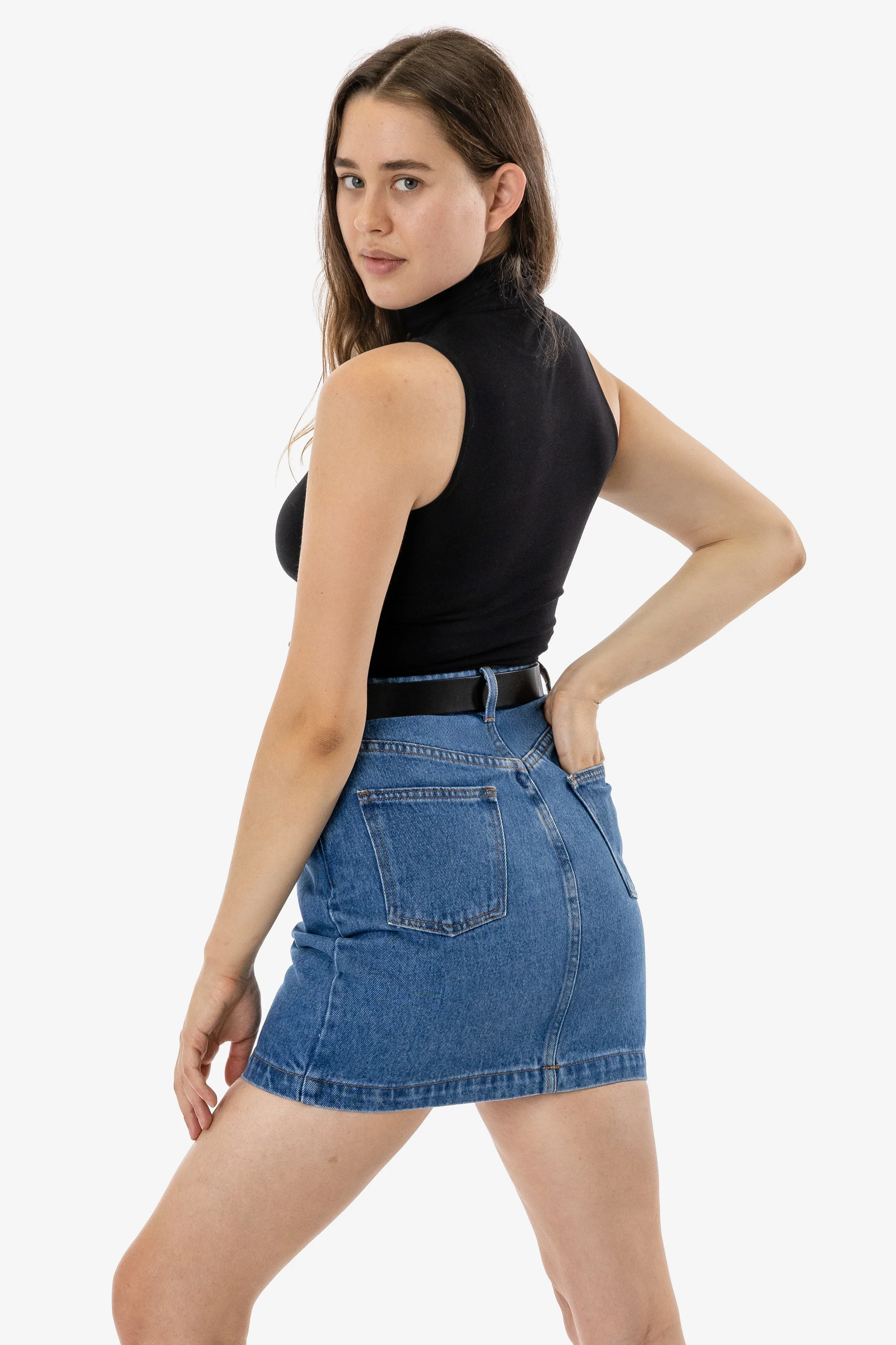 RDNW33 - Denim High Waist Pencil Skirt - Image 3