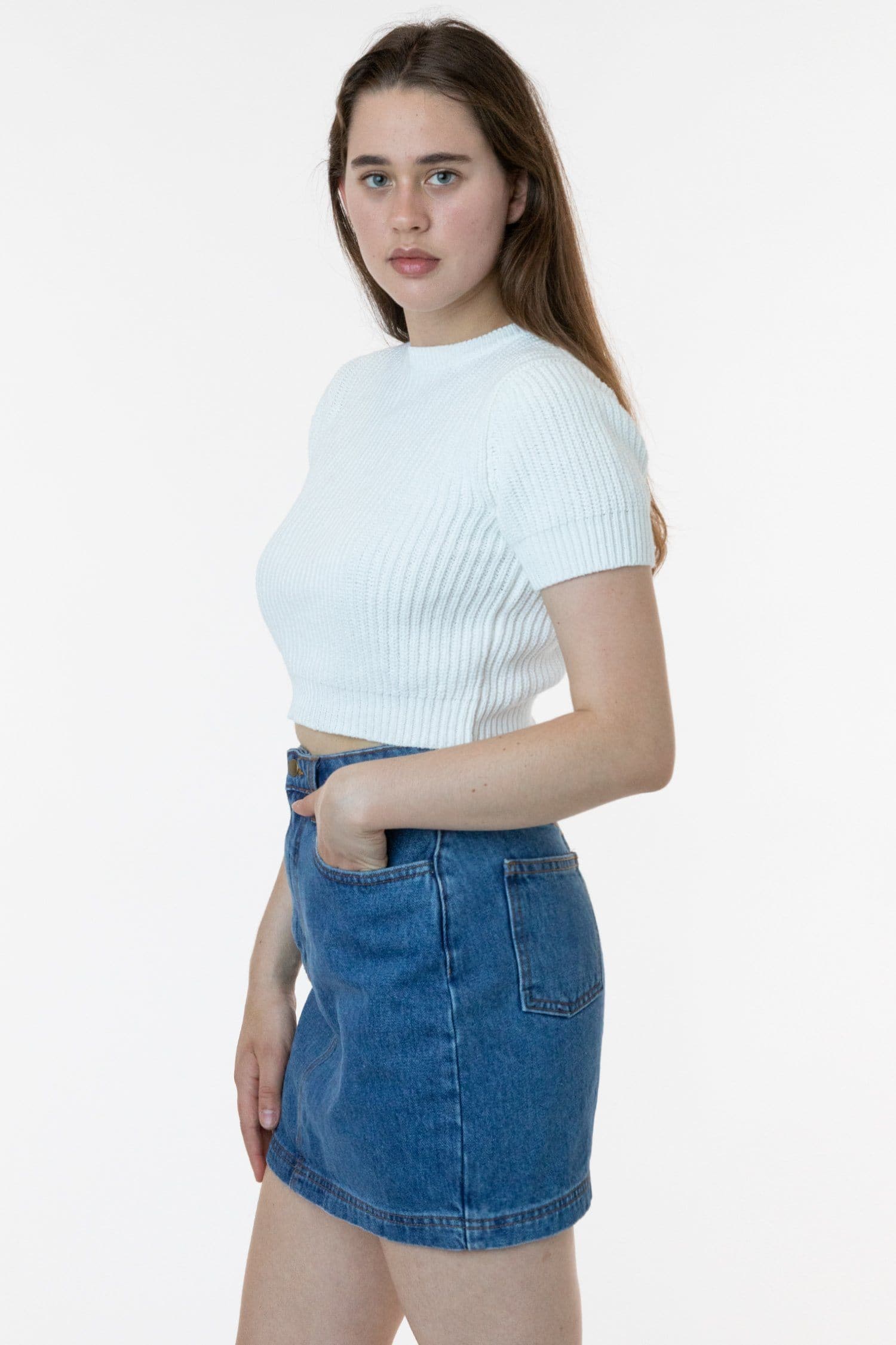 RDNW33 - Denim High Waist Pencil Skirt - Image 6