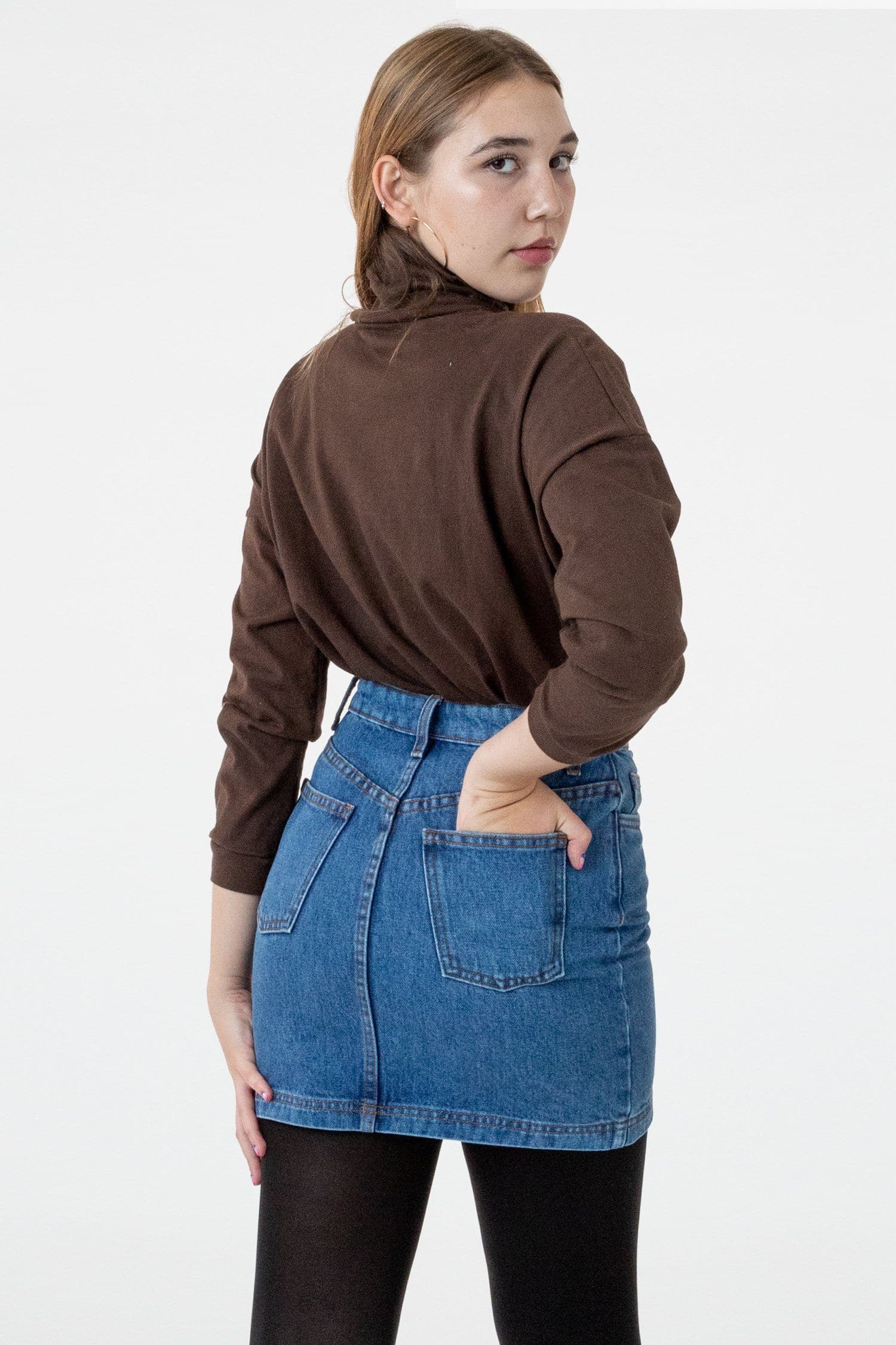 RDNW33 - Denim High Waist Pencil Skirt - Image 9