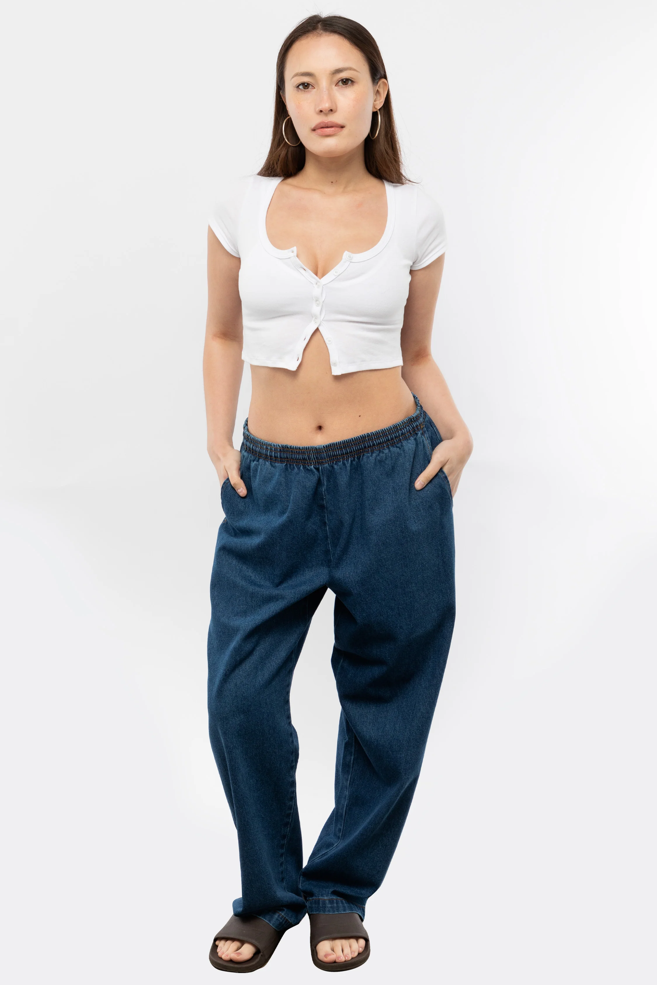 RDNW405 - Unisex 10oz. Wide Leg Denim Pants - Image 4