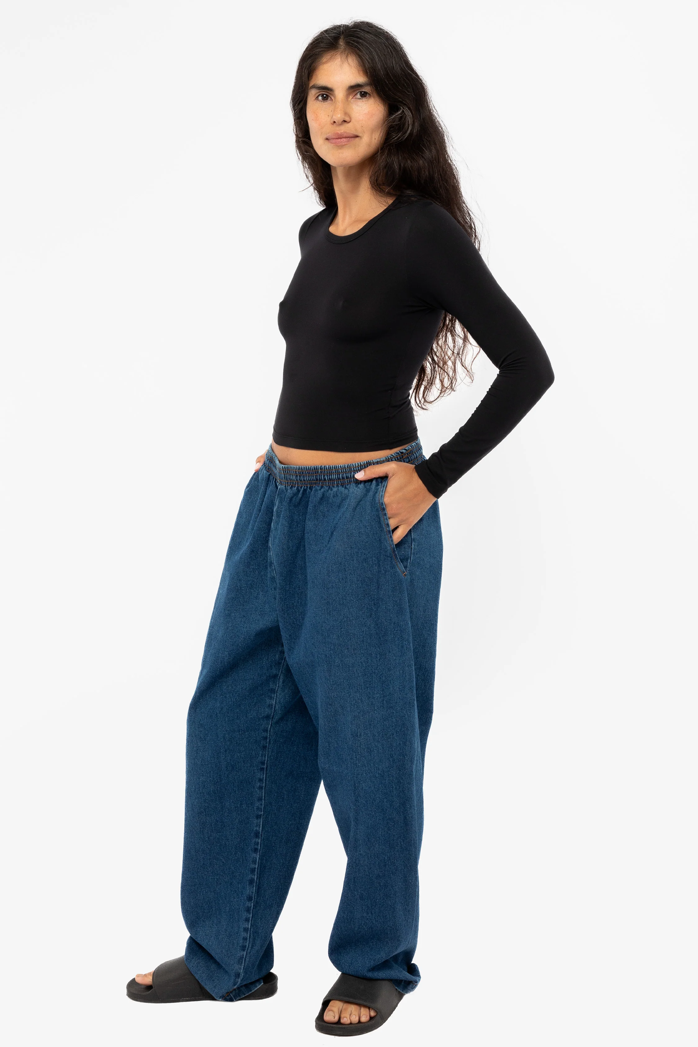 RDNW405 - Unisex 10oz. Wide Leg Denim Pants - Image 8