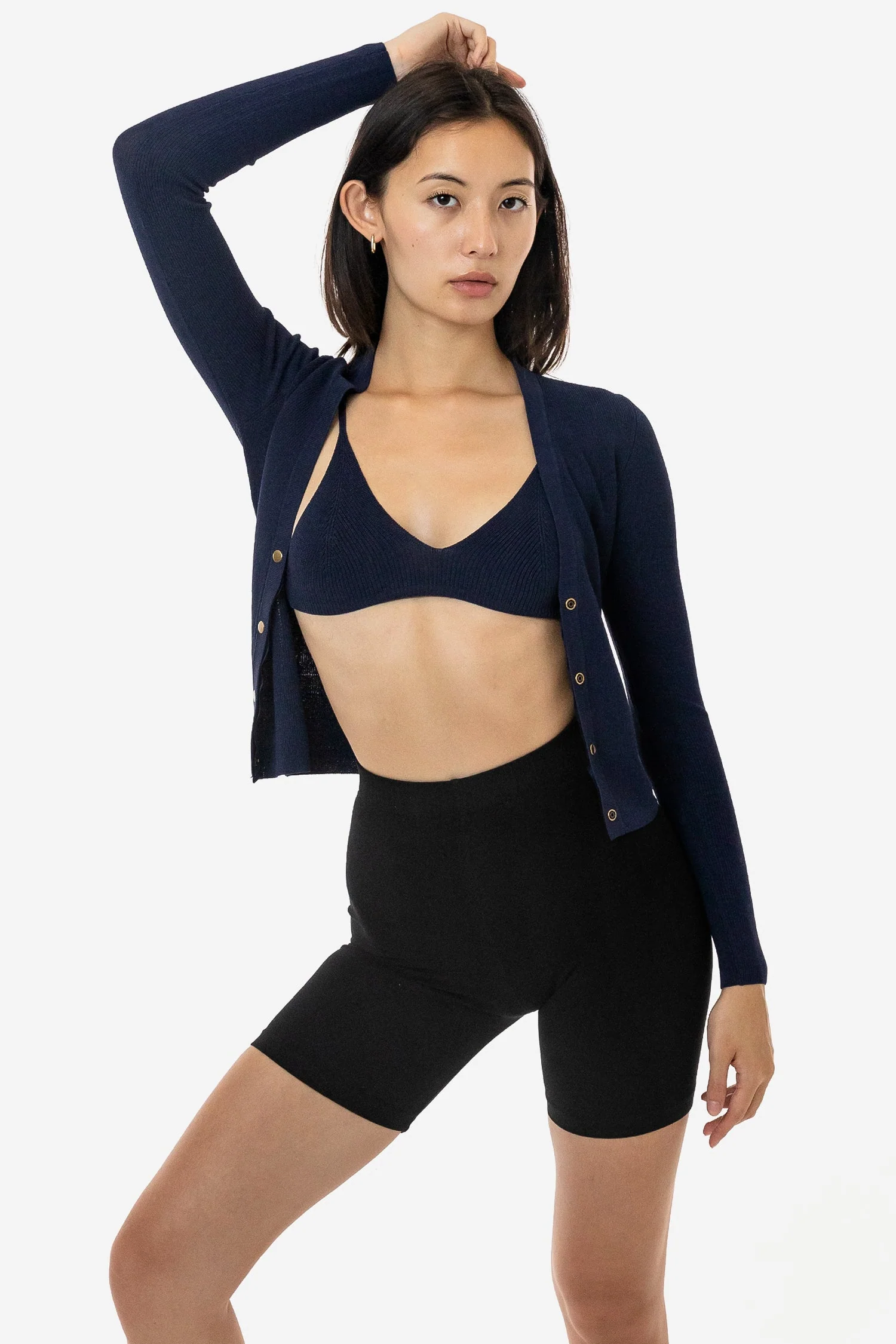 RFK218 - Viscose Nylon V-Neck Cardigan - Image 10