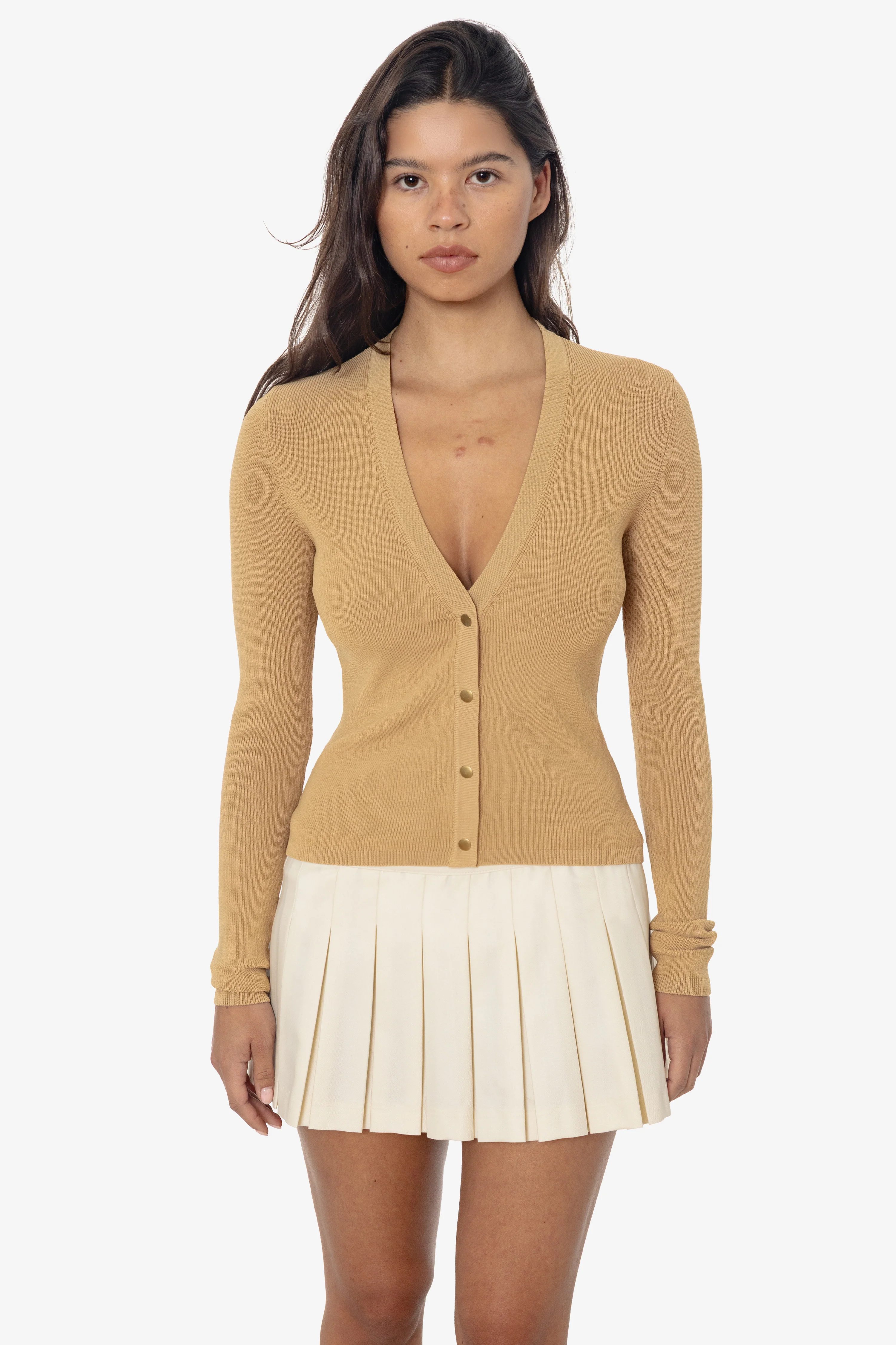 RFK218 - Viscose Nylon V-Neck Cardigan - Image 13