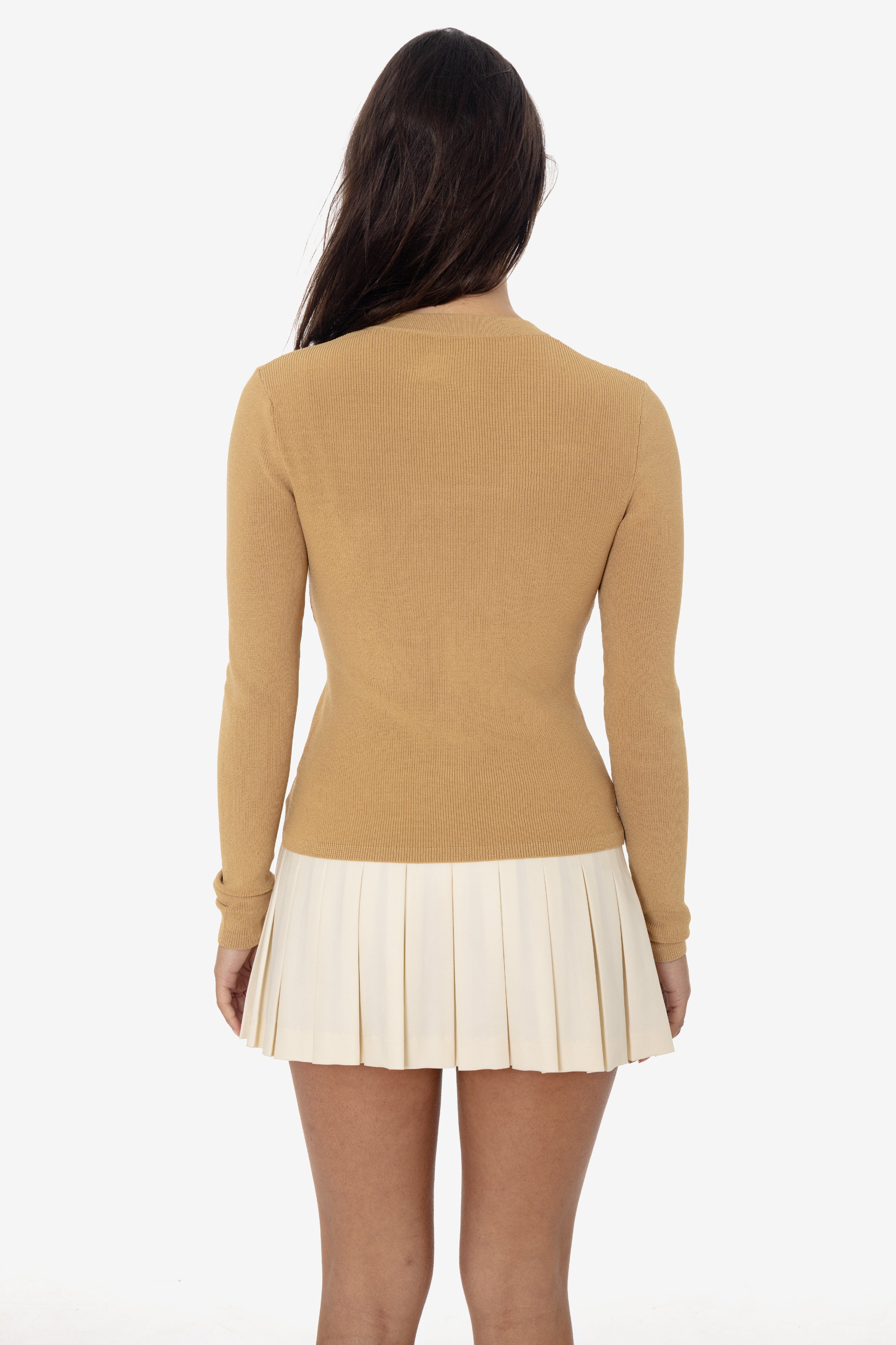 RFK218 - Viscose Nylon V-Neck Cardigan - Image 14