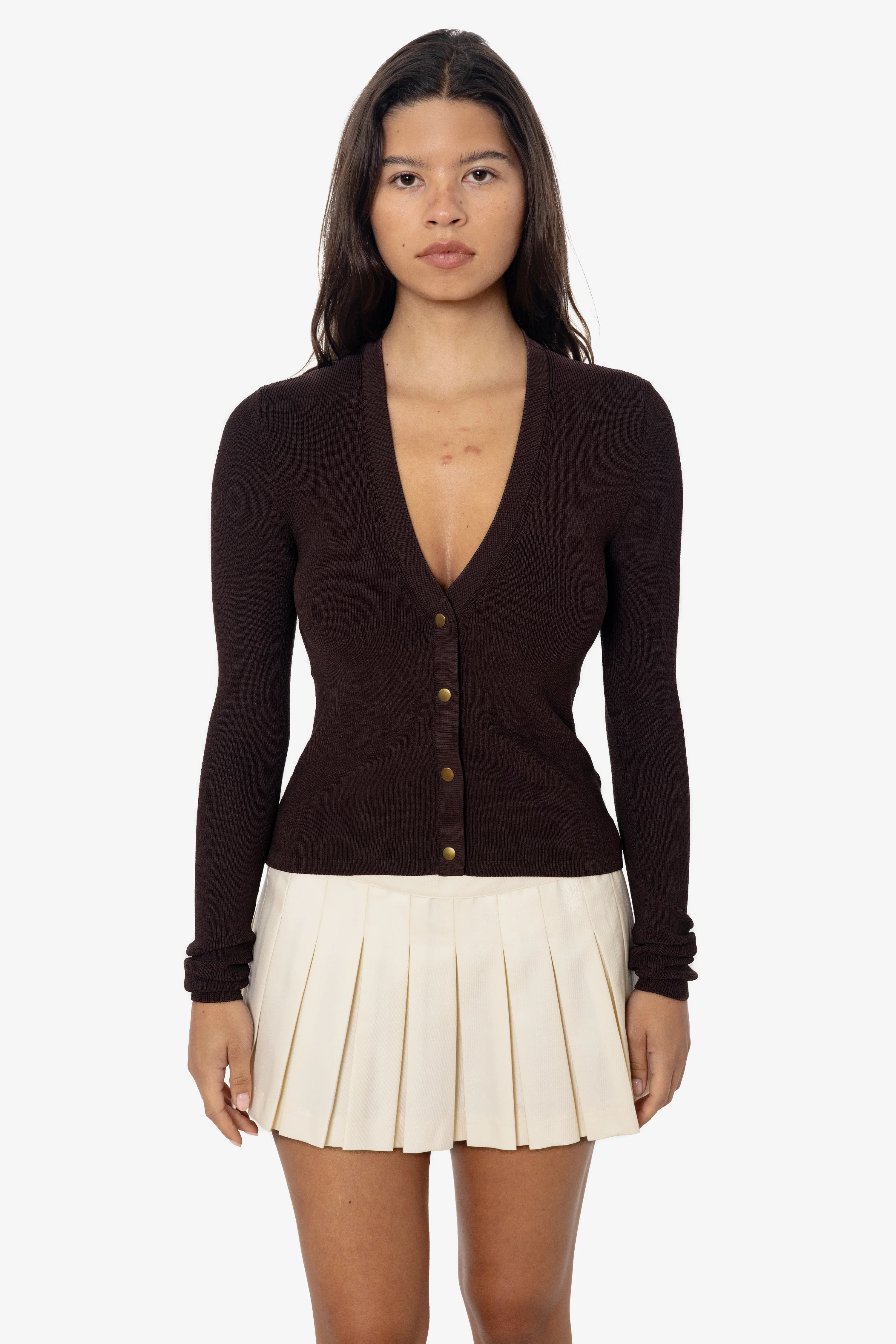 RFK218 - Viscose Nylon V-Neck Cardigan - Image 19
