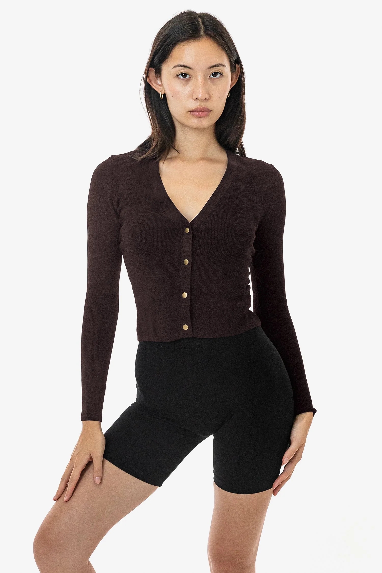 RFK218 - Viscose Nylon V-Neck Cardigan - Image 8