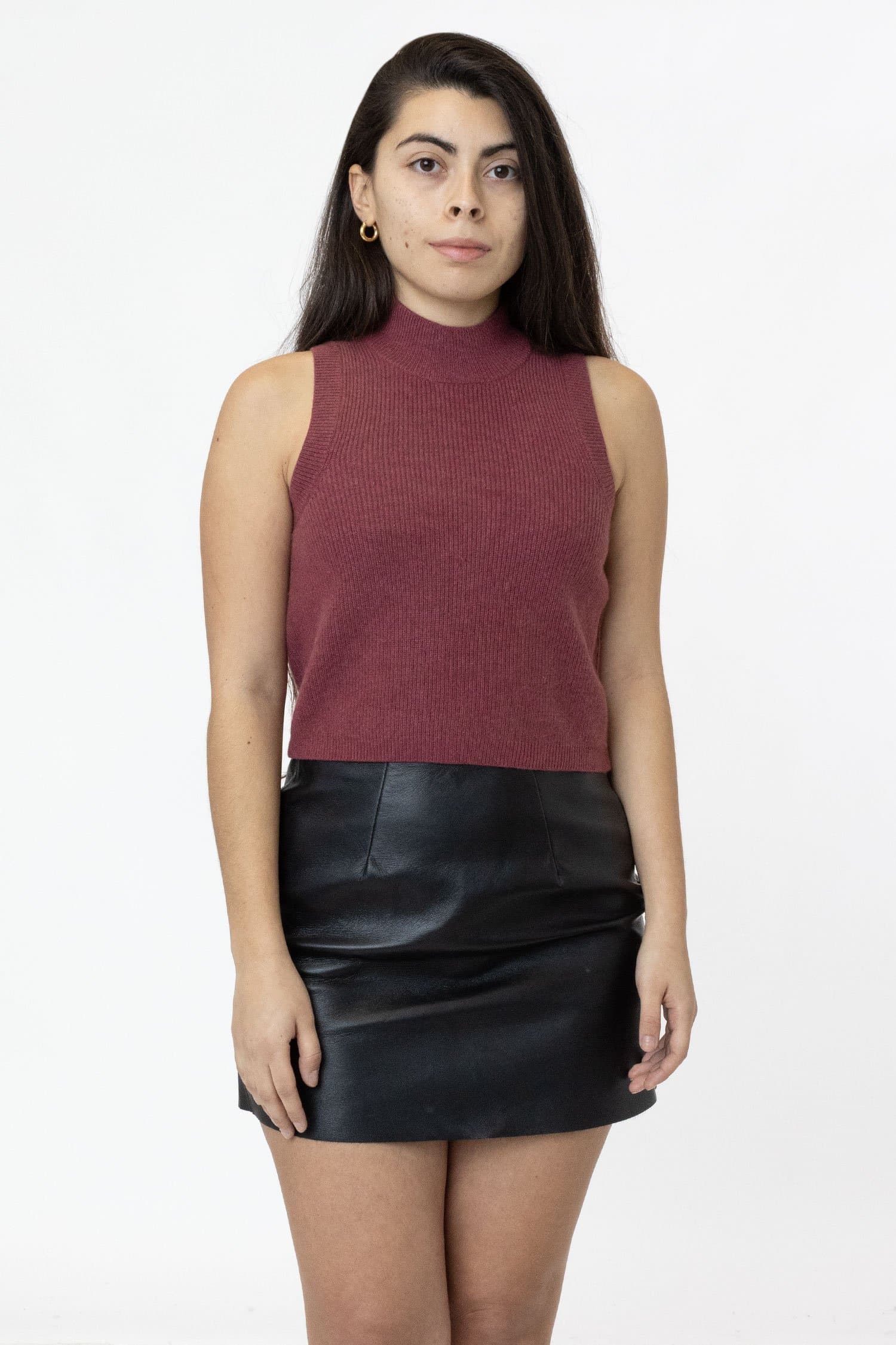 RFK382 - Cashmere Knit Sleeveless Mock Neck - Image 7