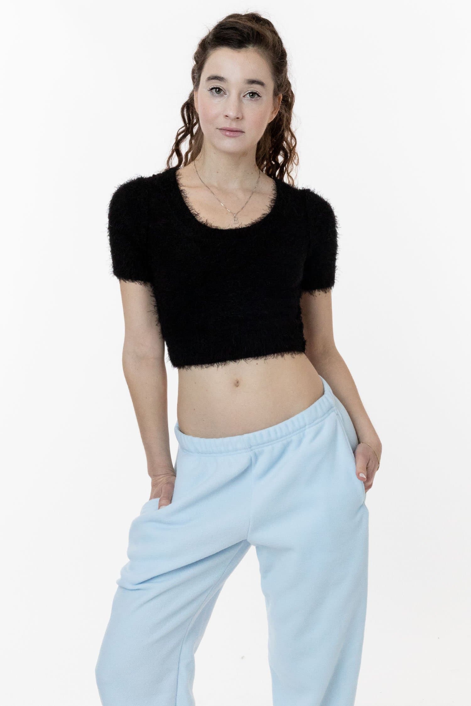 RFK4980 - Short Sleeve Fuzzy Sweater - Image 10