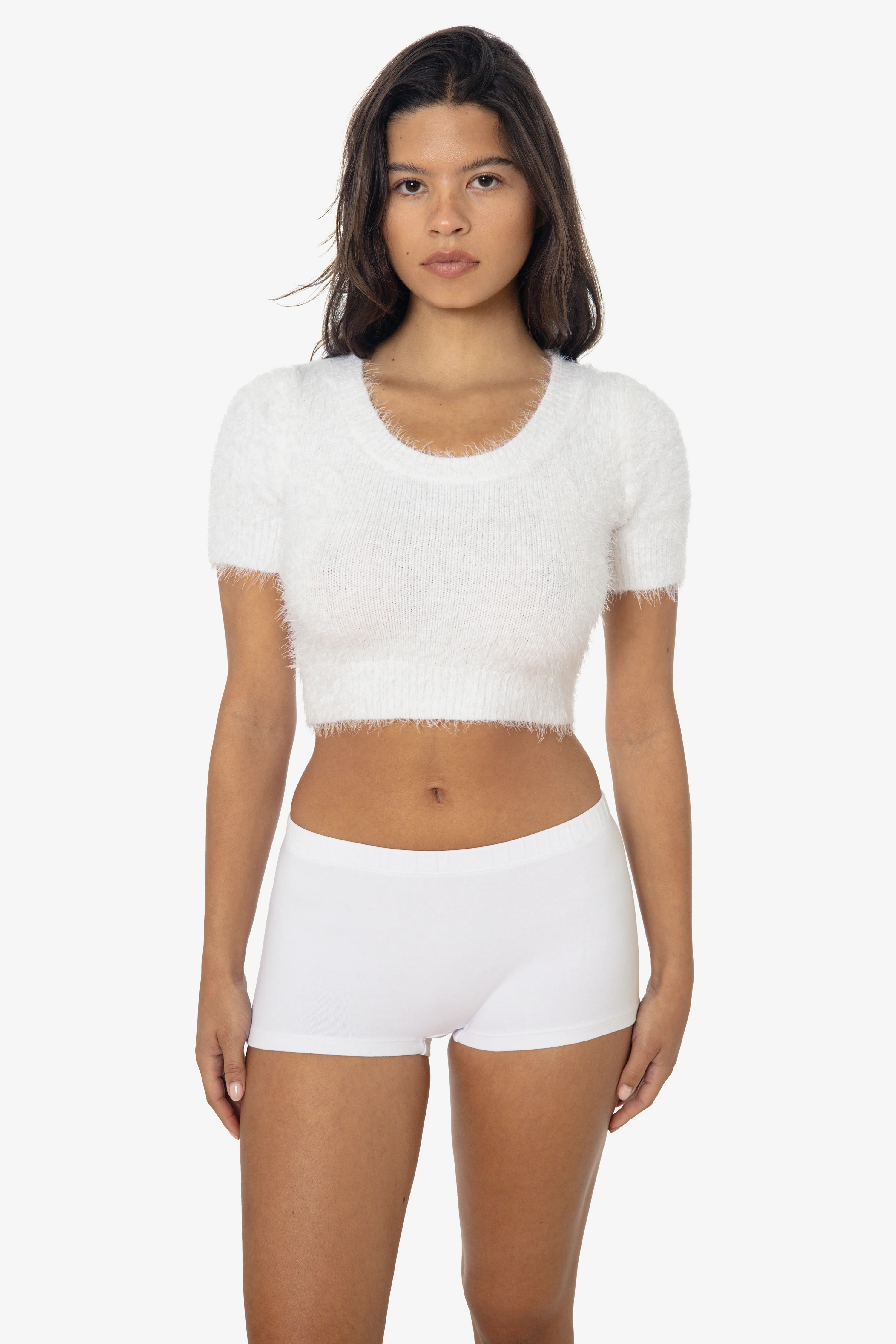 RFK4980 - Short Sleeve Fuzzy Sweater - Image 2