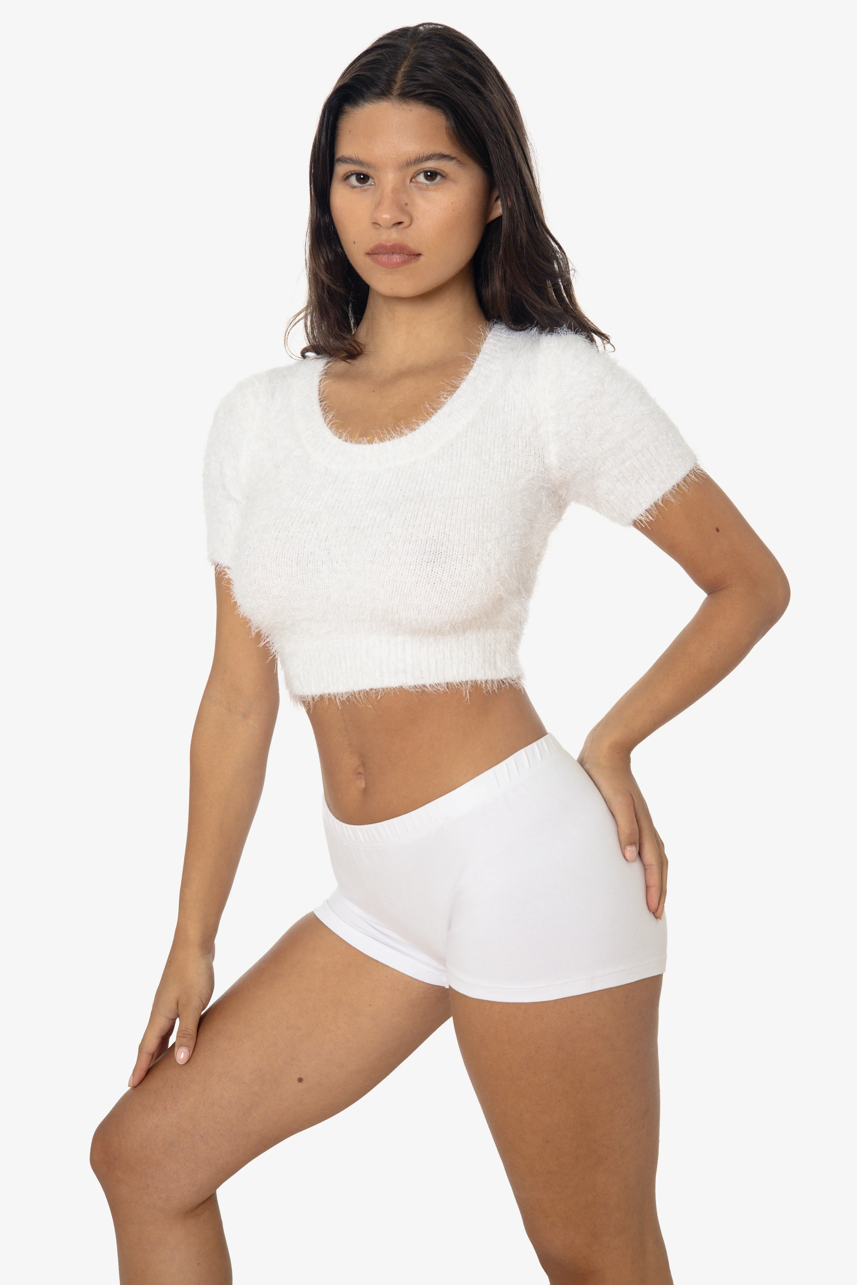 RFK4980 - Short Sleeve Fuzzy Sweater - Image 3