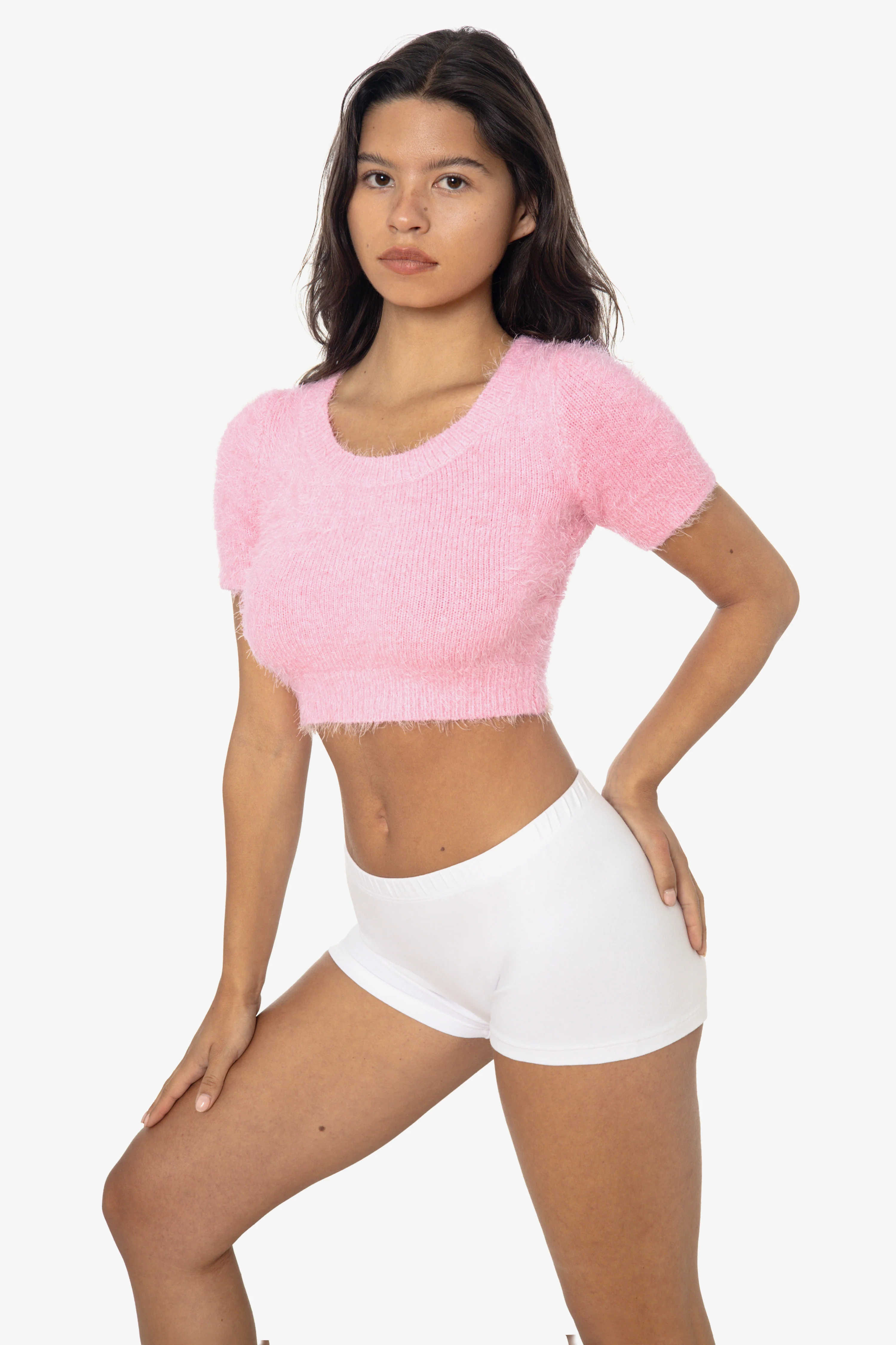 RFK4980 - Short Sleeve Fuzzy Sweater - Image 4