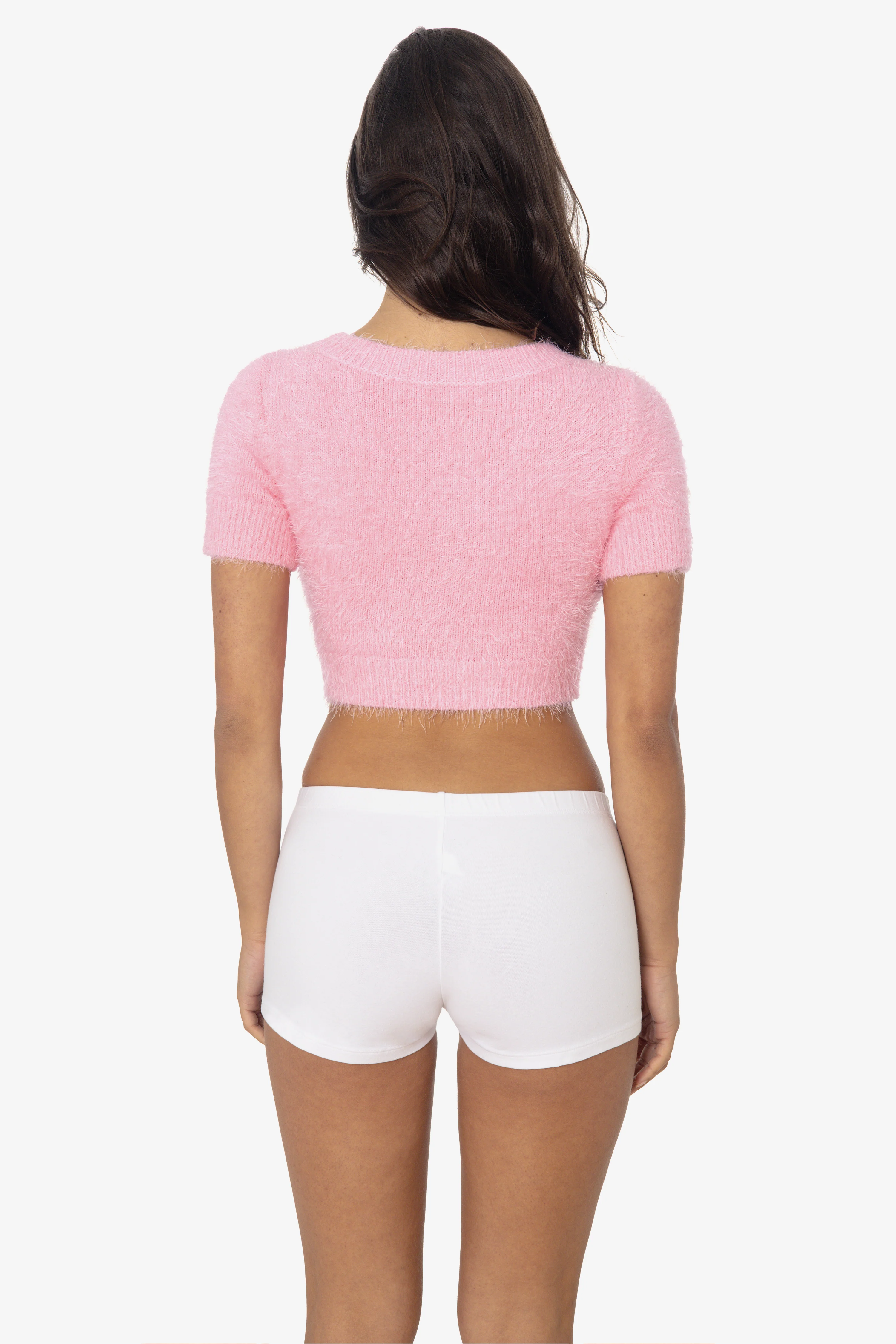 RFK4980 - Short Sleeve Fuzzy Sweater - Image 5