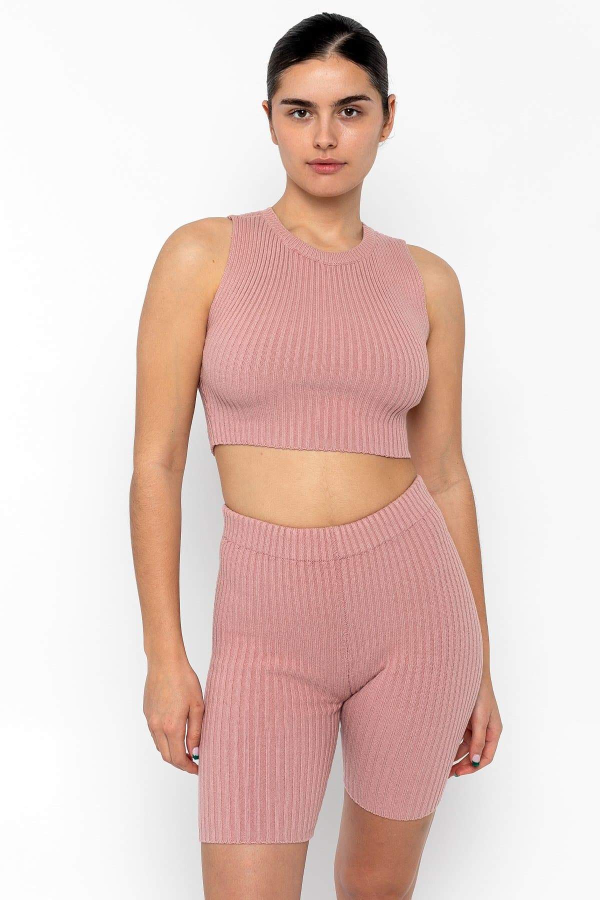 RFK50 - Ultra Heavy Knit Ribbed Crop Top - Image 10