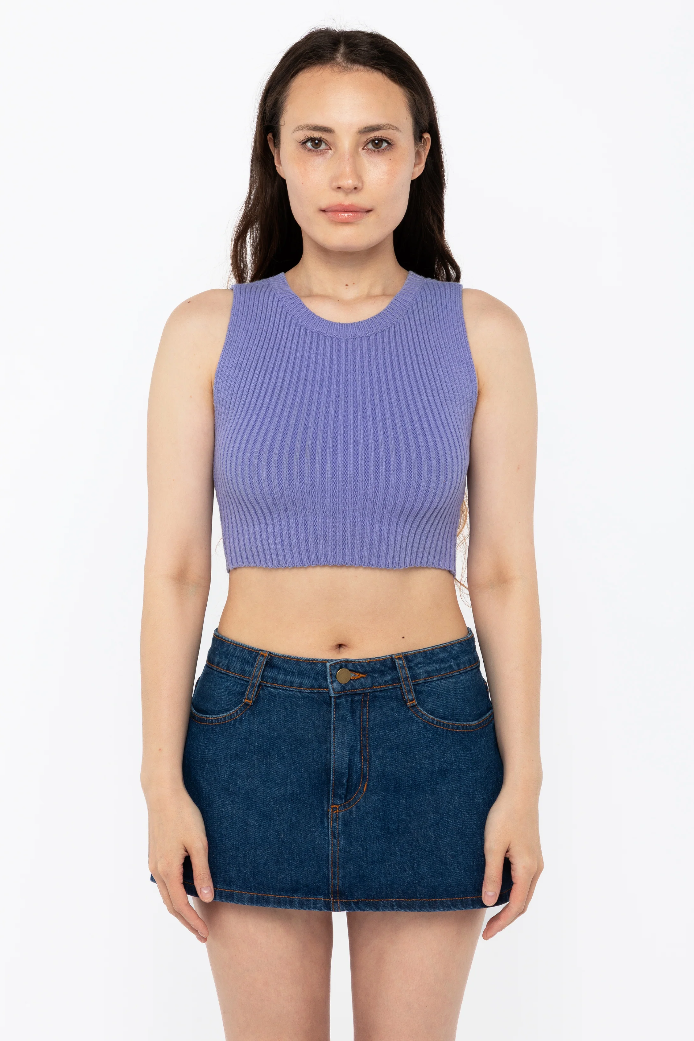 RFK50 - Ultra Heavy Knit Ribbed Crop Top - Image 15