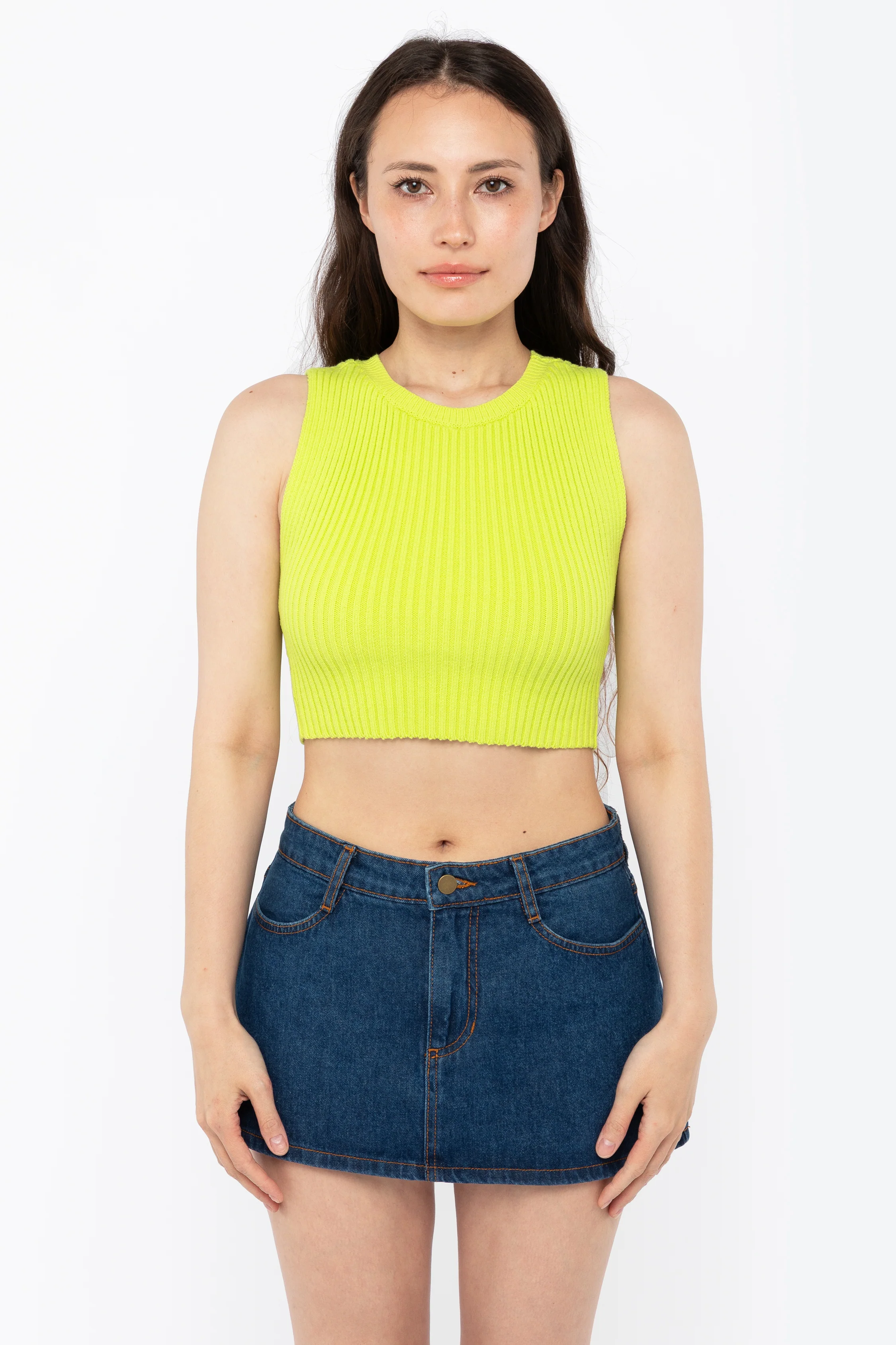 RFK50 - Ultra Heavy Knit Ribbed Crop Top - Image 17