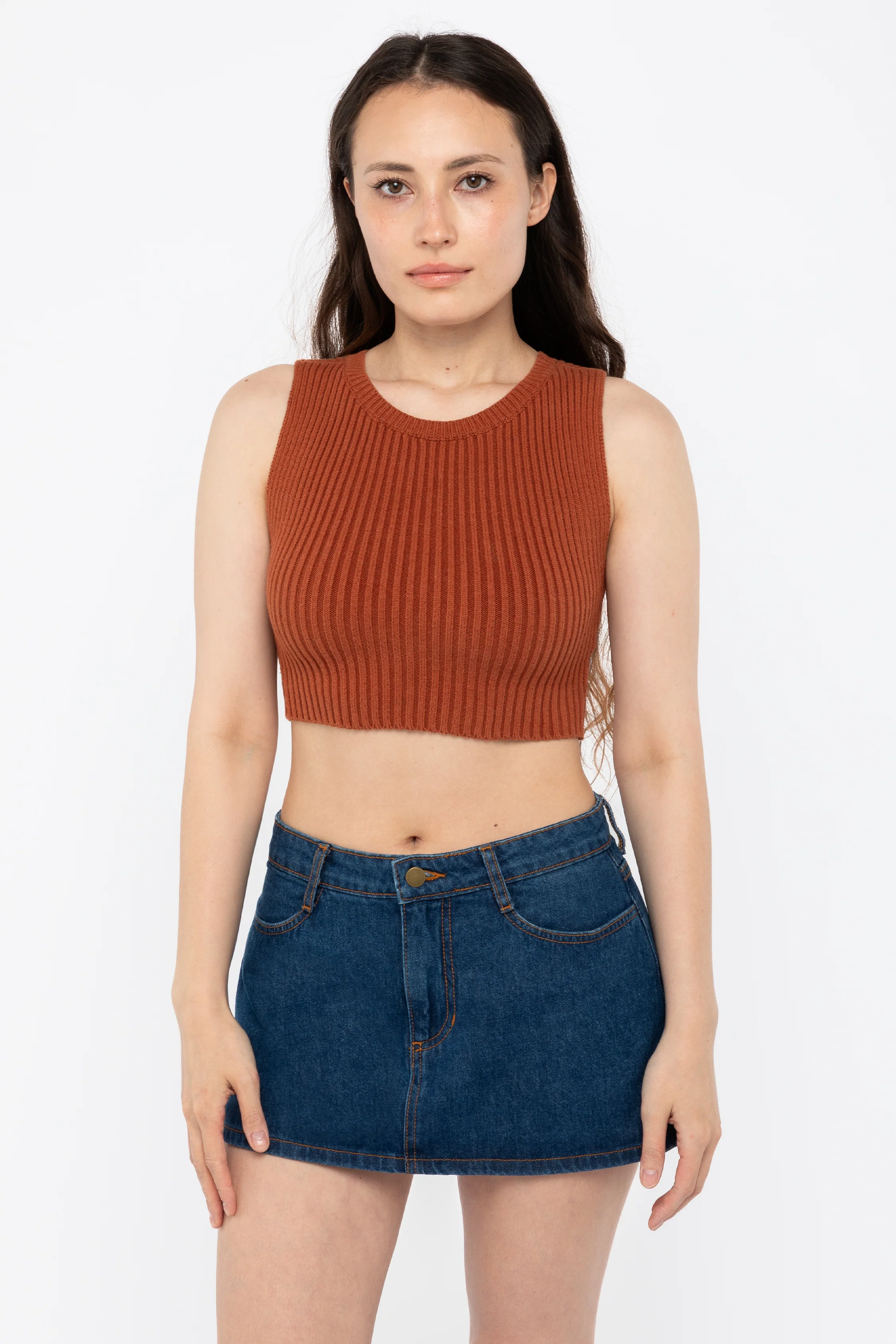 RFK50 - Ultra Heavy Knit Ribbed Crop Top - Image 18