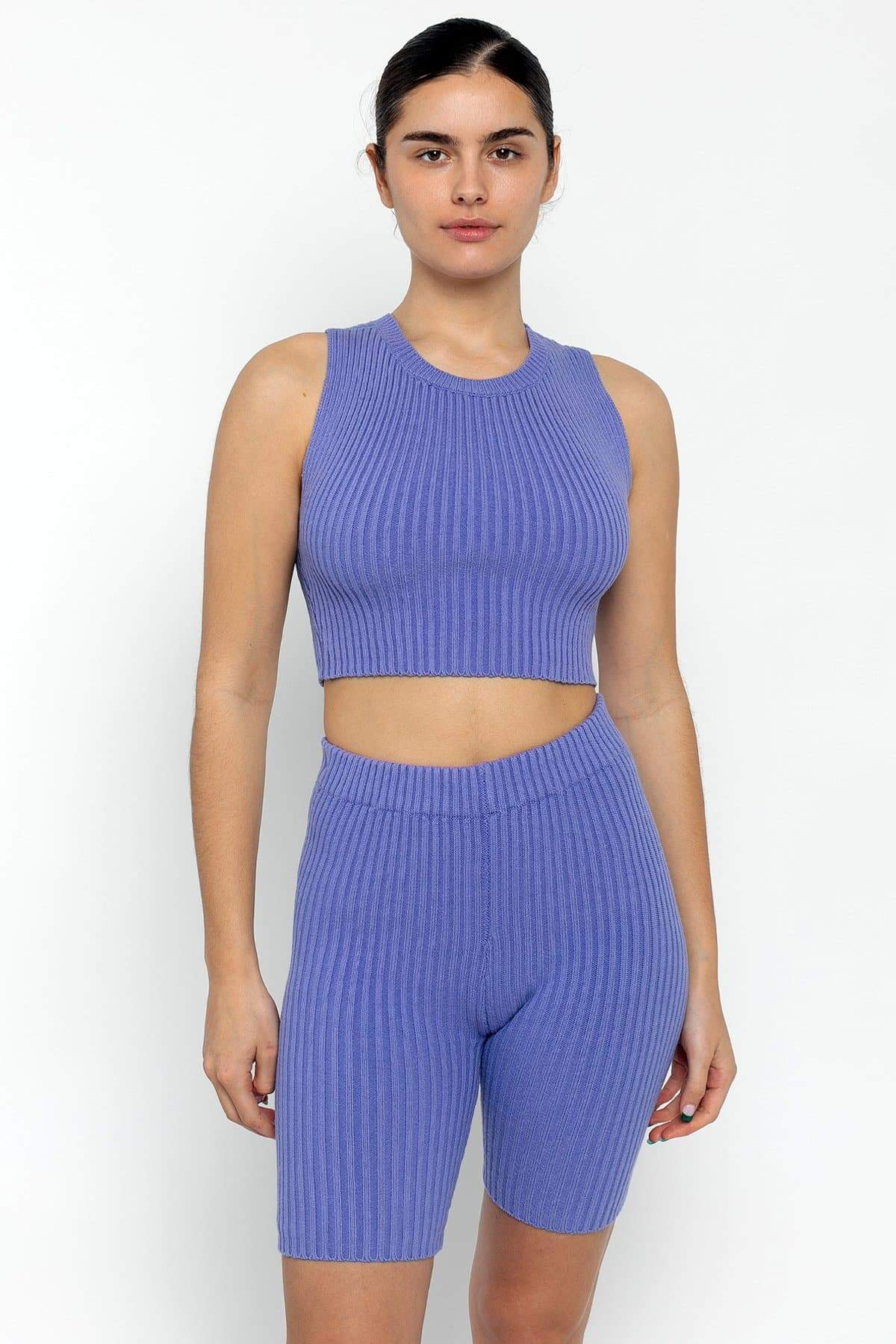 RFK50 - Ultra Heavy Knit Ribbed Crop Top - Image 3